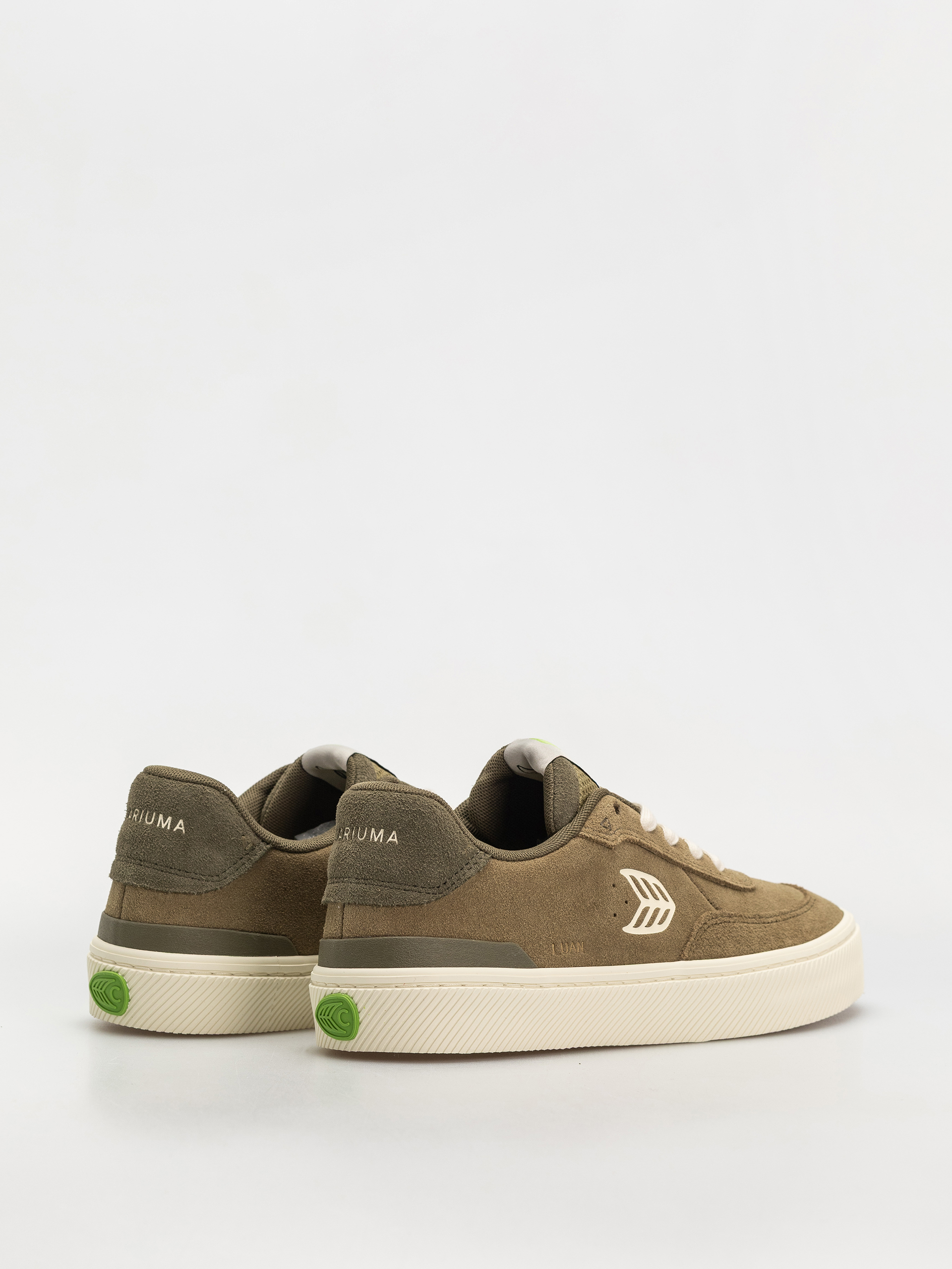 Cariuma Luan Pro Schuhe Wmn (olive green suede ivory logo burnt olive)