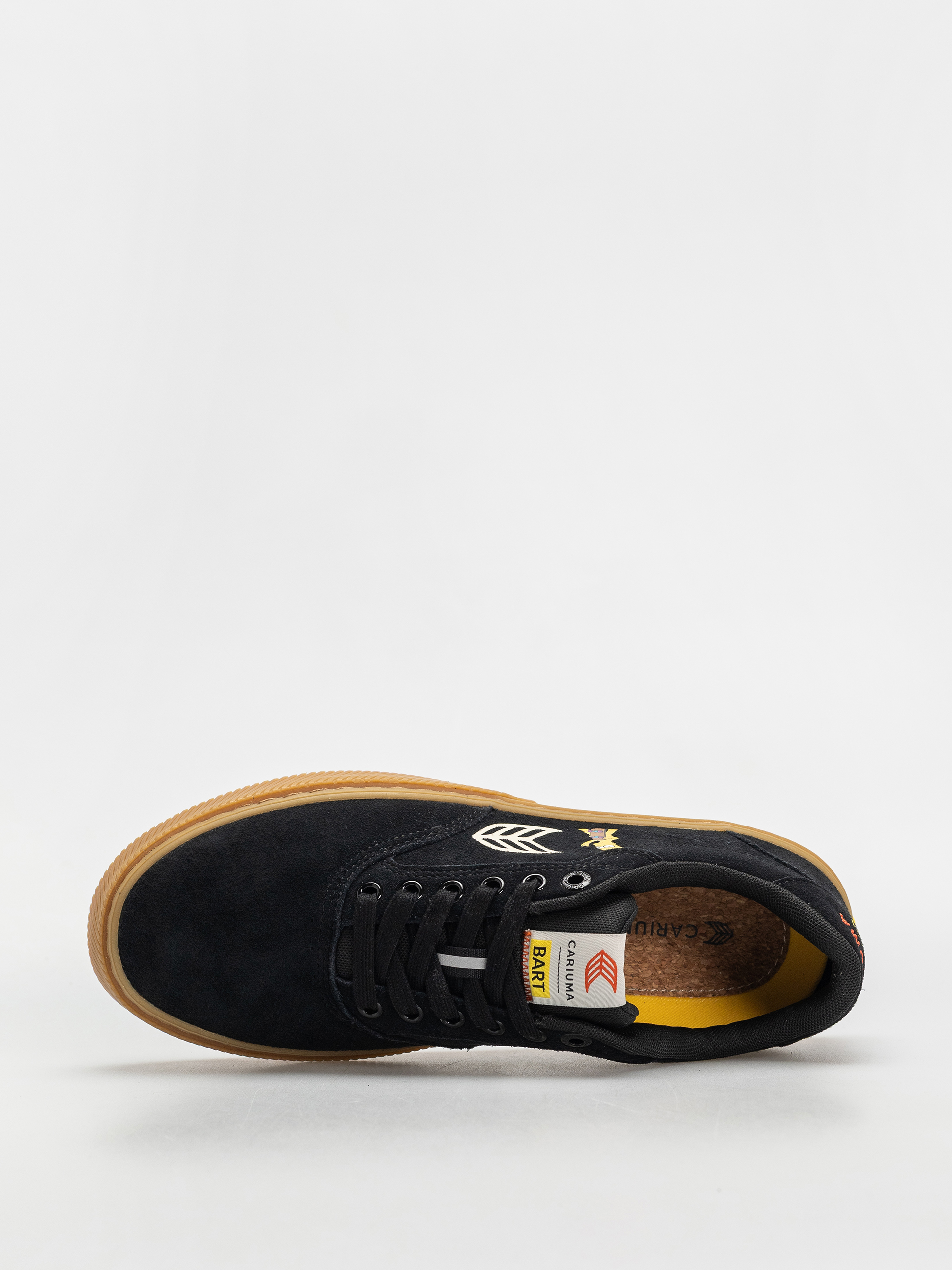 Cariuma Simpsons Naioca Shoes (black suede bart skateboard)