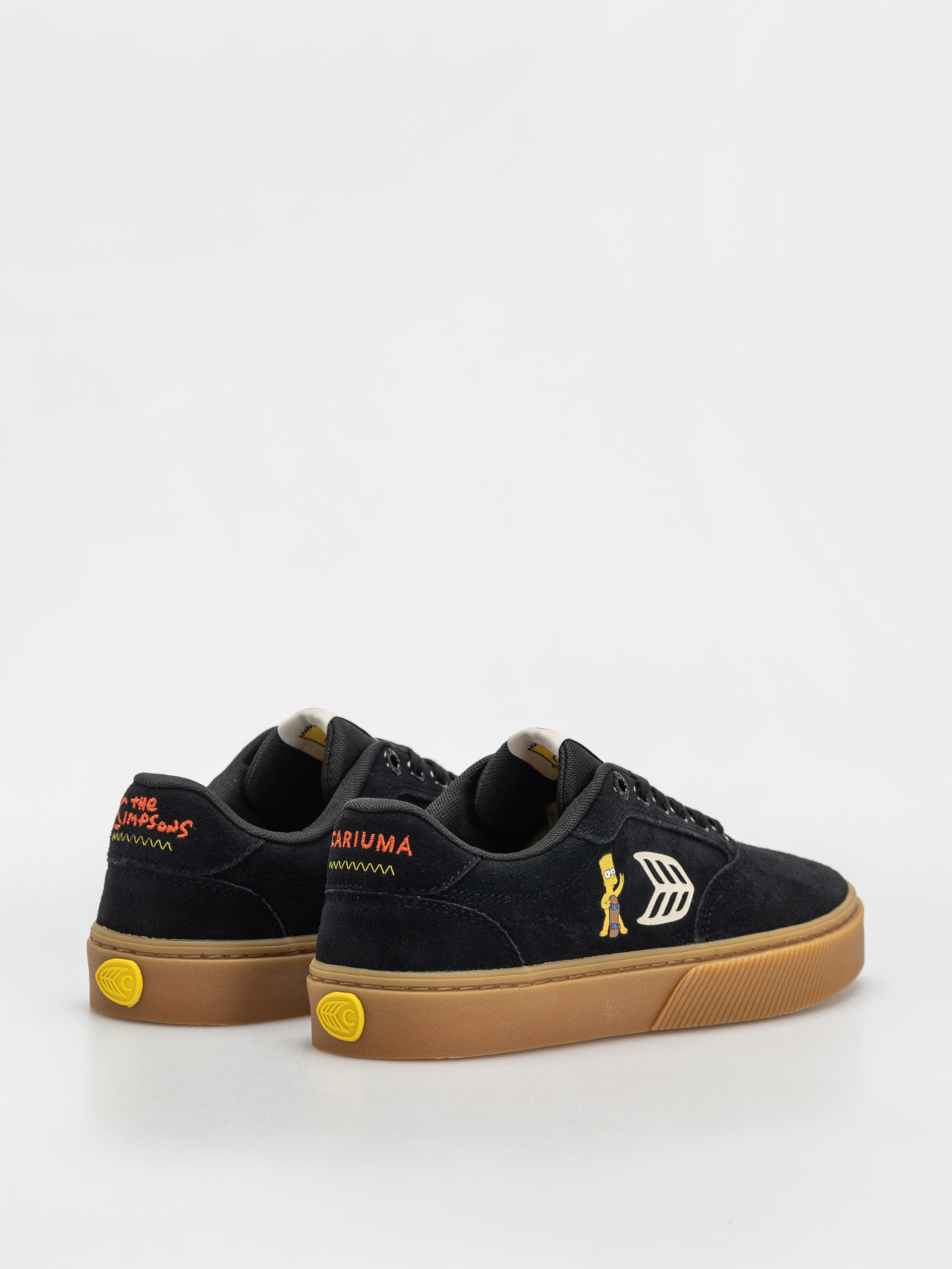 Cariuma Simpsons Naioca Schuhe (black suede bart skateboard)