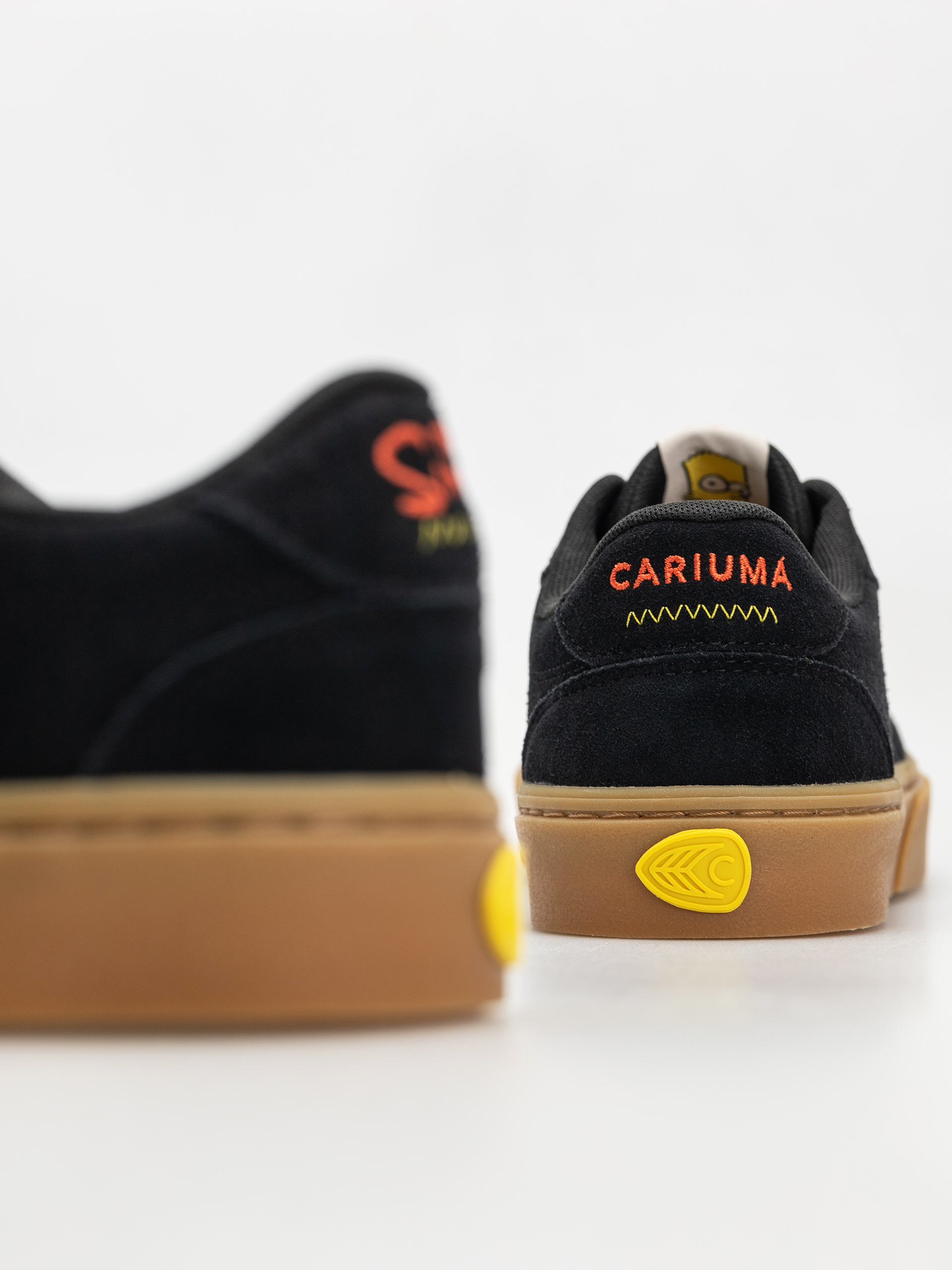 Cariuma Simpsons Naioca Shoes (black suede bart skateboard)