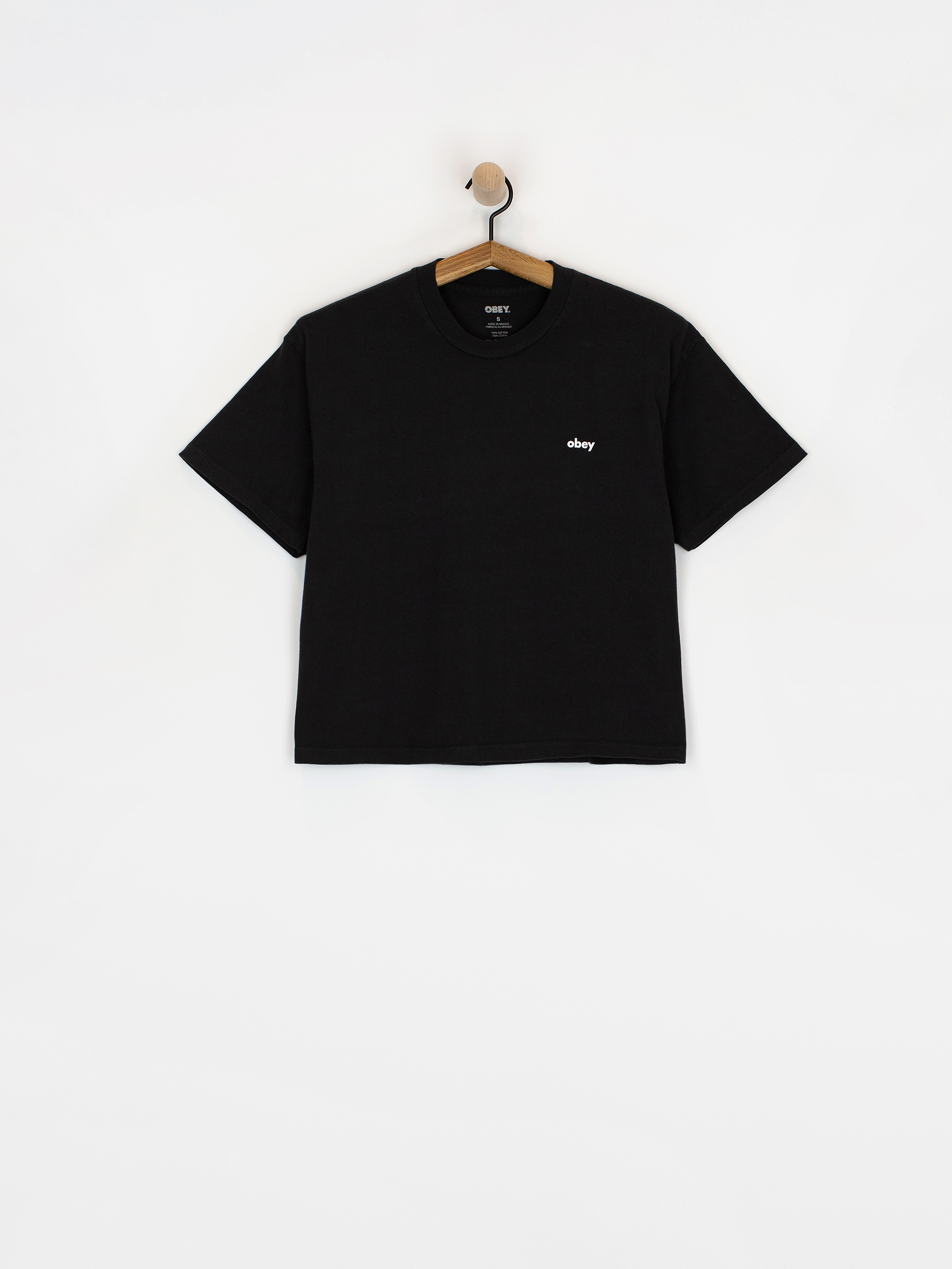 OBEY Water Color Flower Wmn T-Shirt (black)