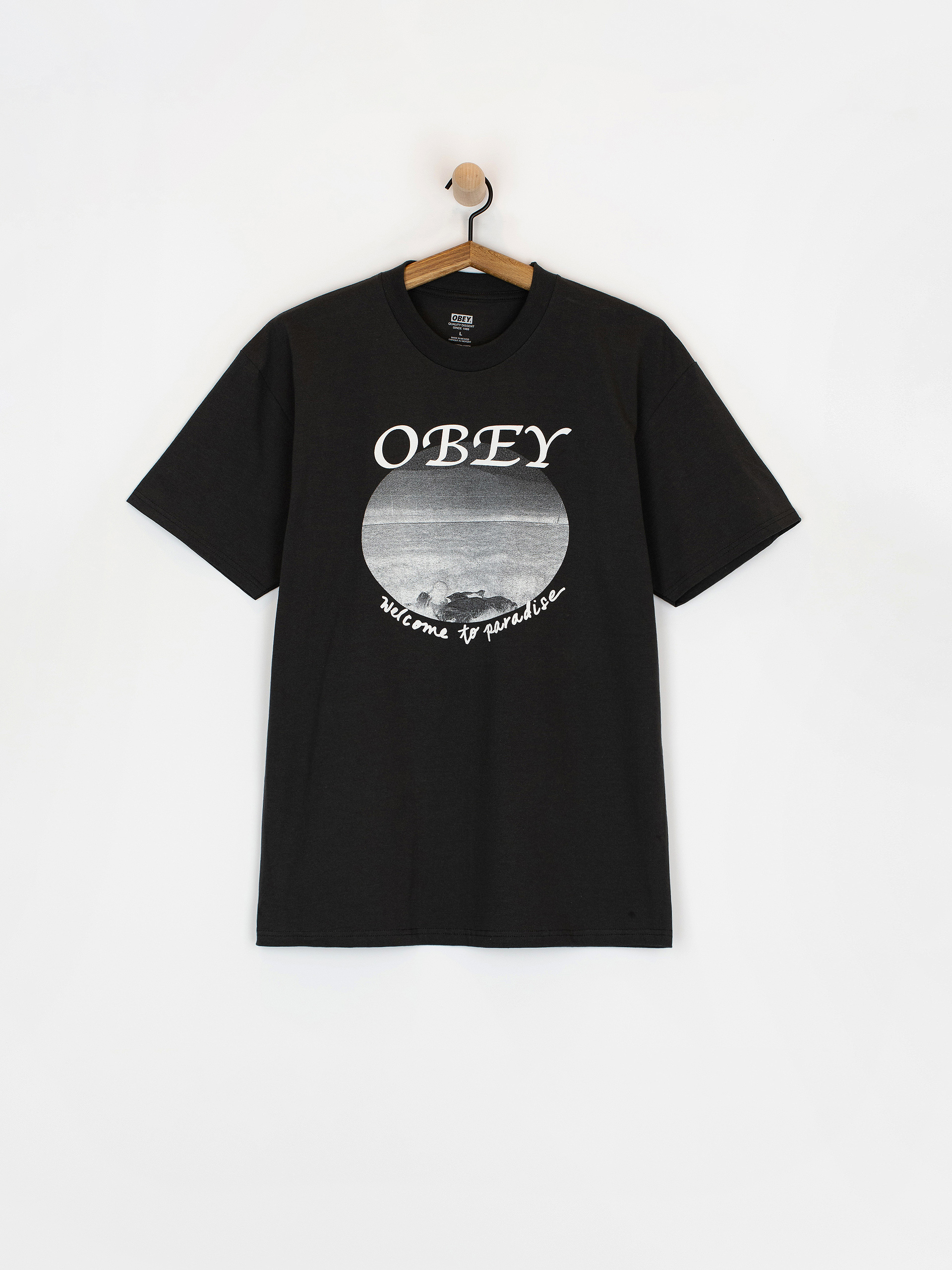 OBEY Welcome To Paradise T-Shirt (vintage black)