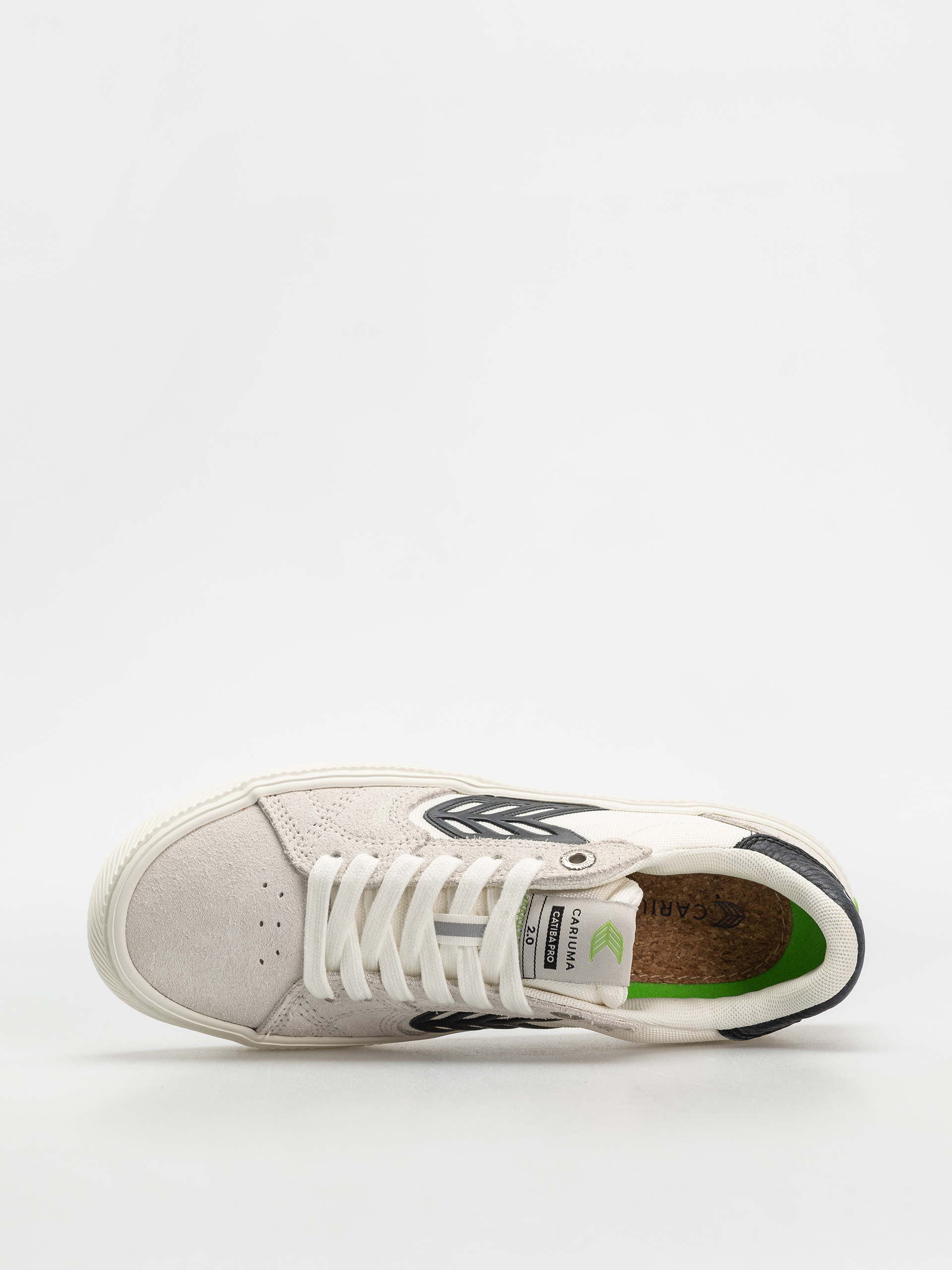 Cariuma Catiba Pro 2.0 Shoes Wmn (smoke white suede off white cordura black logo)