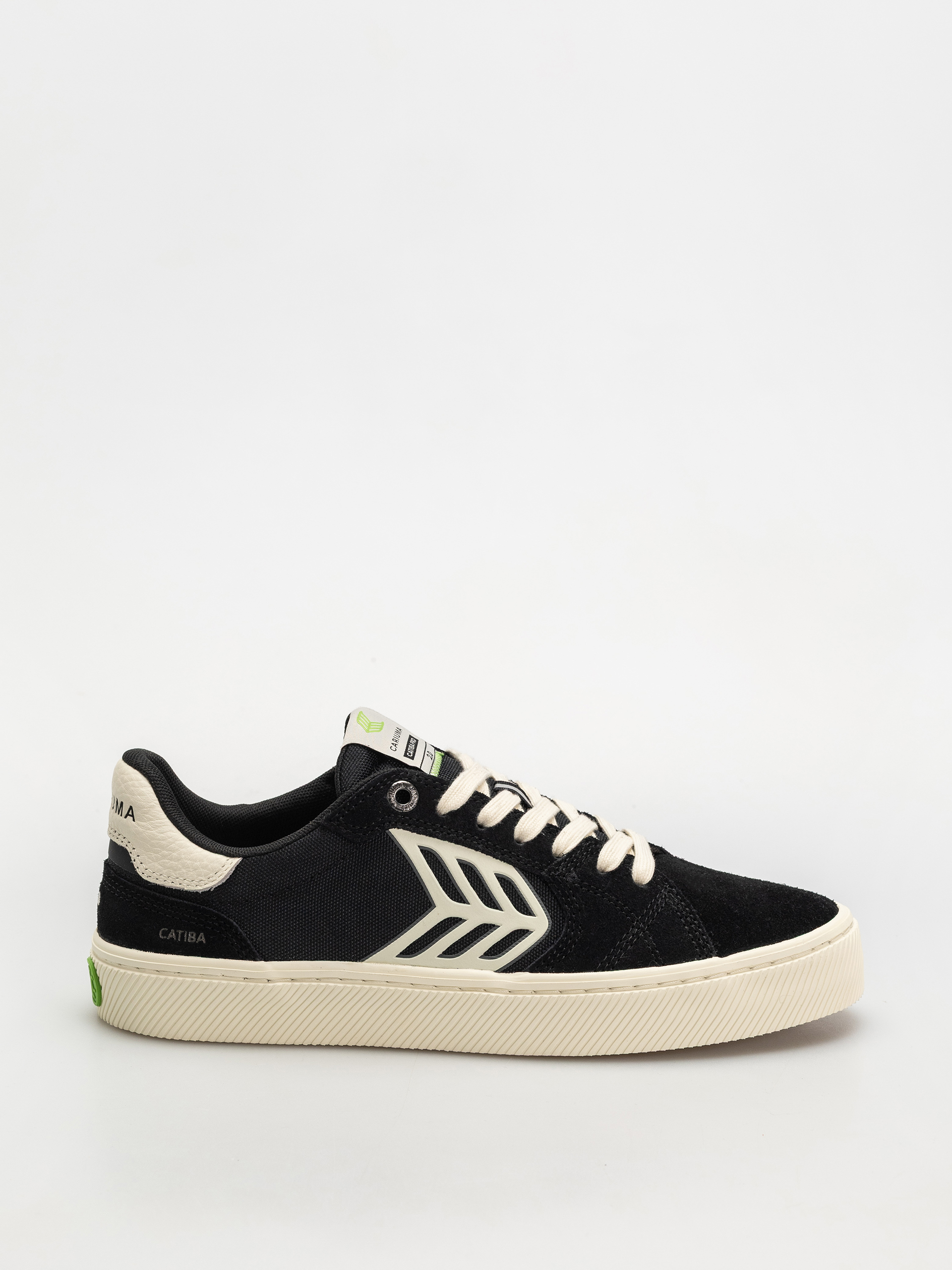 Cariuma Catiba Pro 2.0 Schuhe (black suede and cordura ivory logo)
