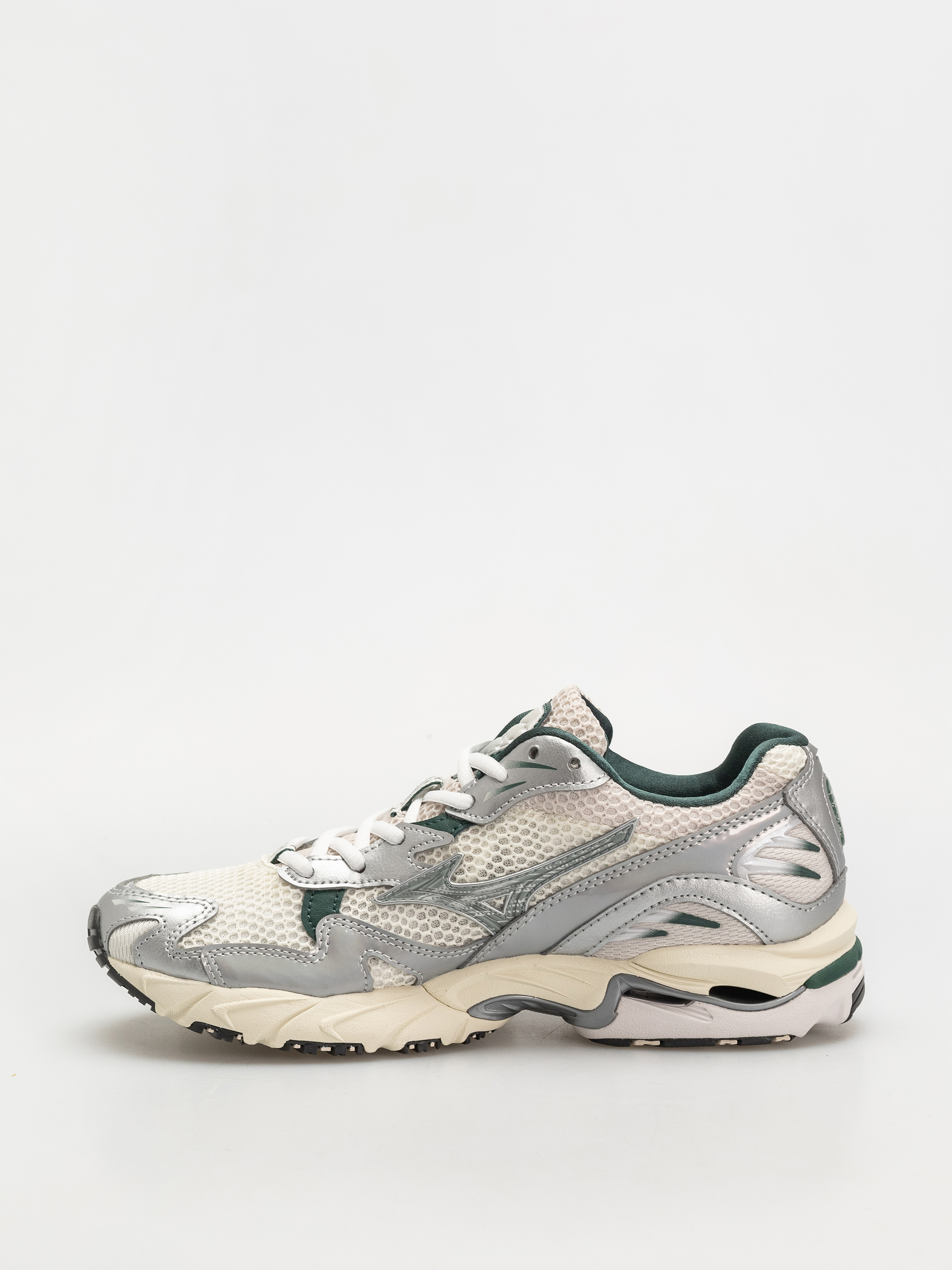 Mizuno Wave Rider 10 Shoes (snow white/slate/bistro green)