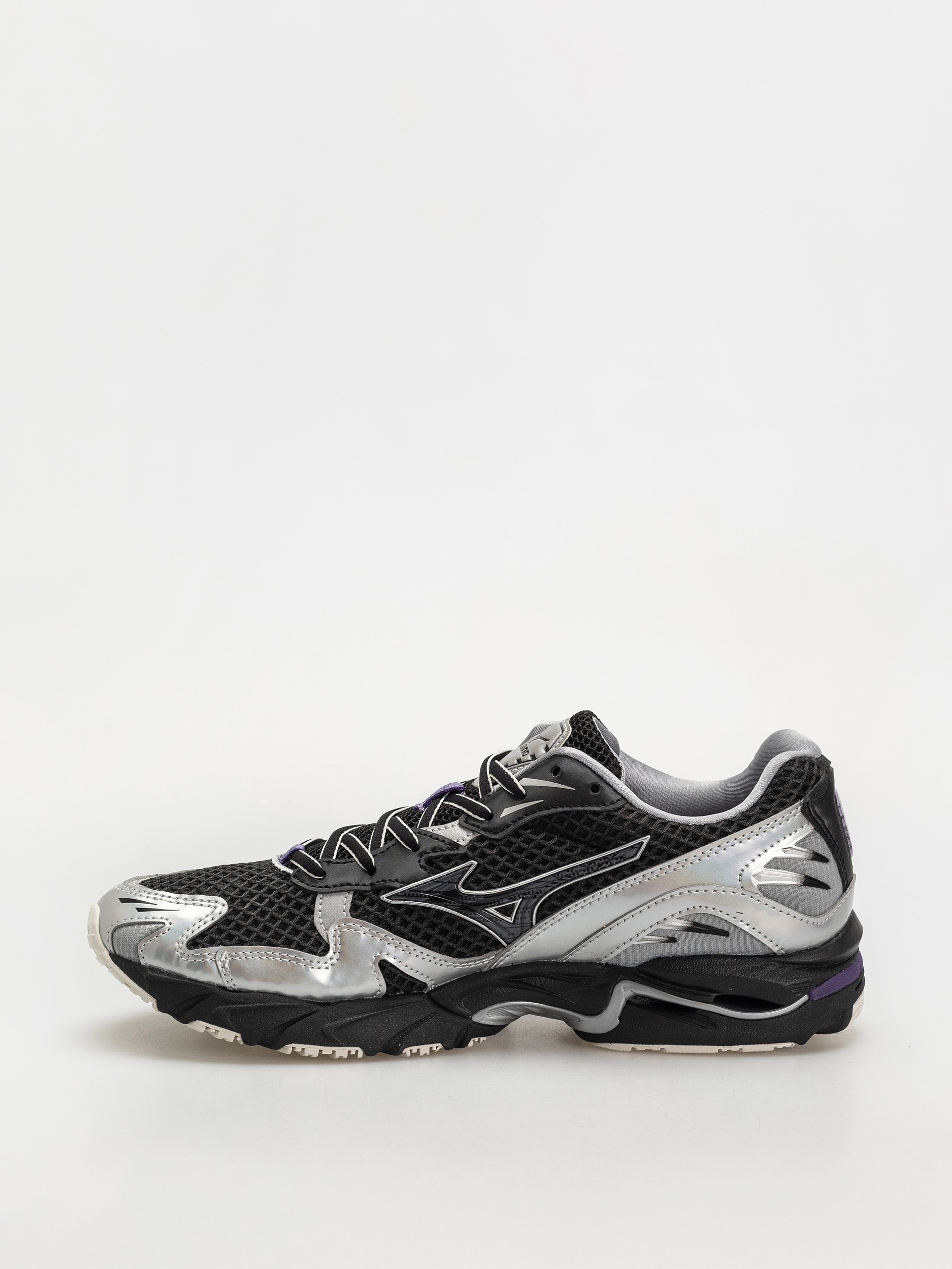 Mizuno Wave Rider 10 Shoes - black (black/black sand/purple haze)