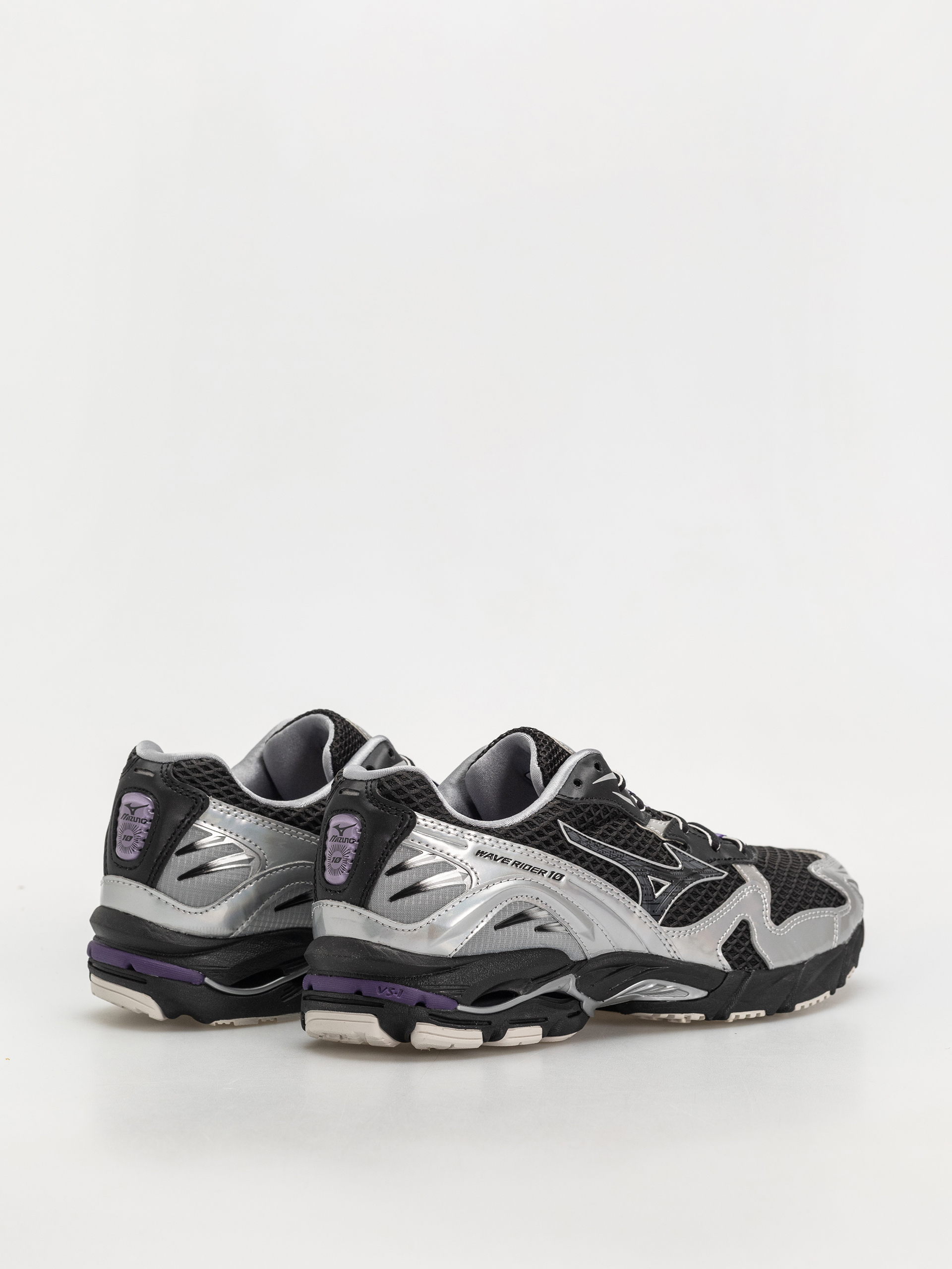 Mizuno Wave Rider 10 Shoes (black/black sand/purple haze)