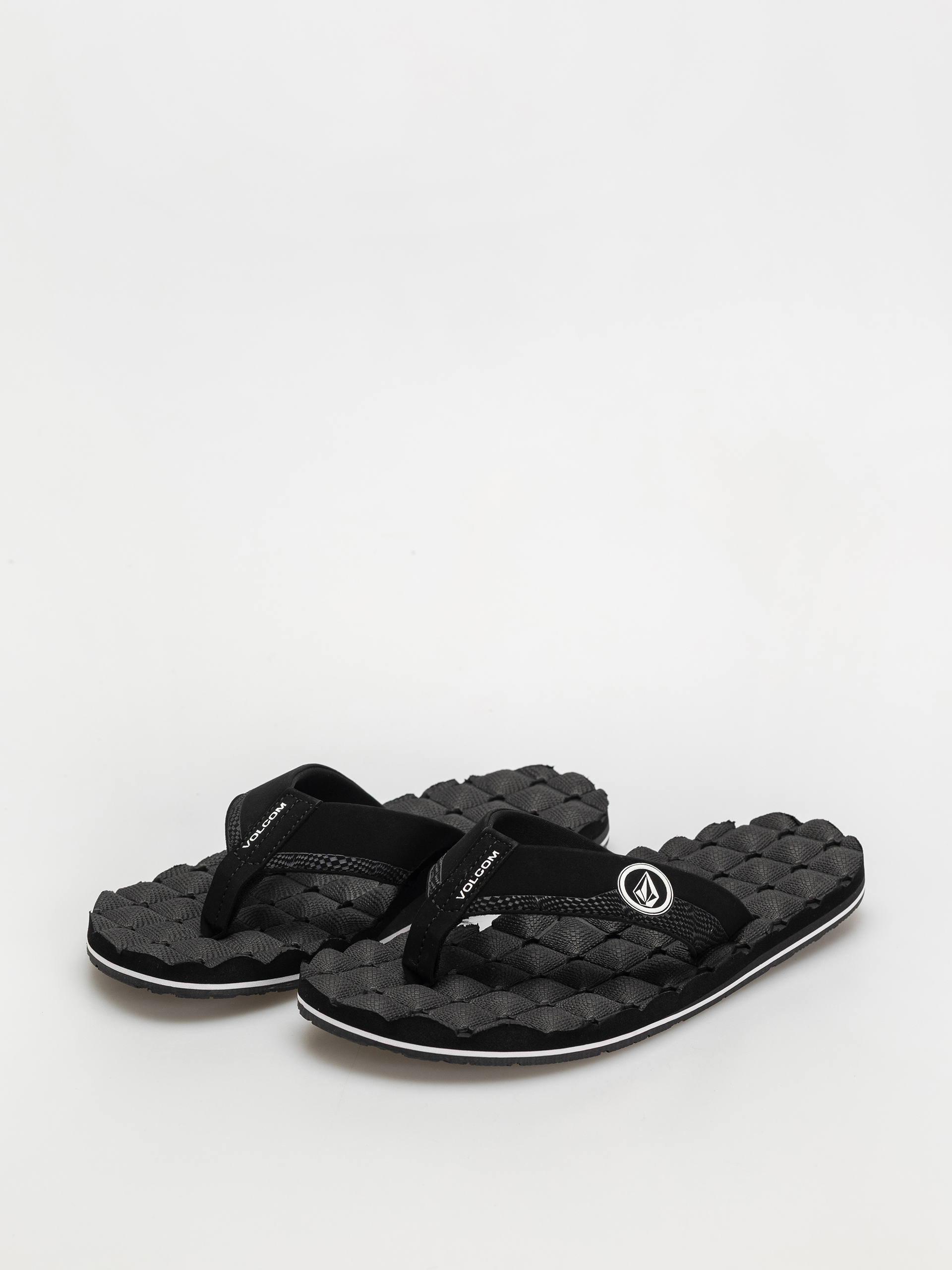 Volcom Recliner Flip-flops (black white)