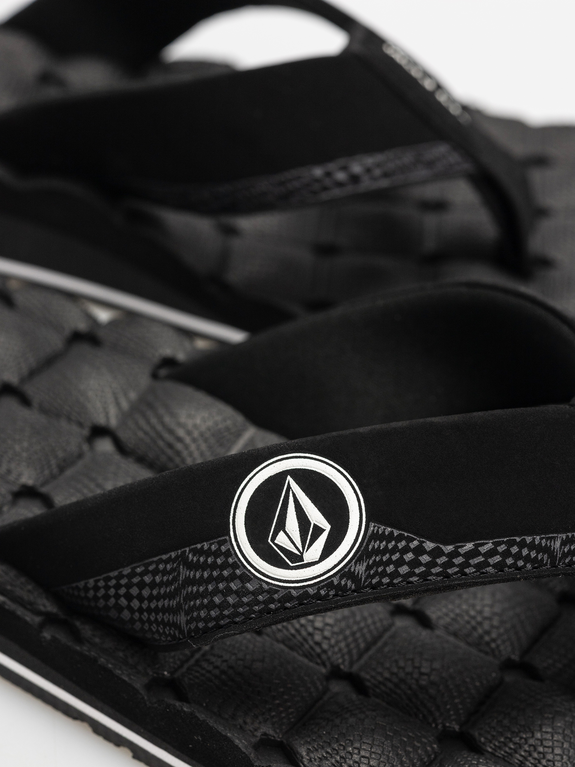 Volcom Recliner Flip Flops (black white)
