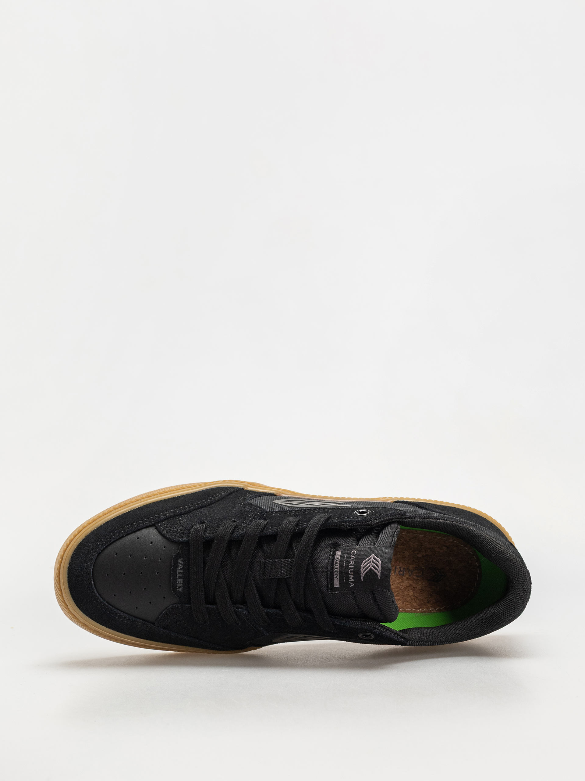 Cariuma Vallely Pro Schuhe (gum black suede and cordura ash grey logo)