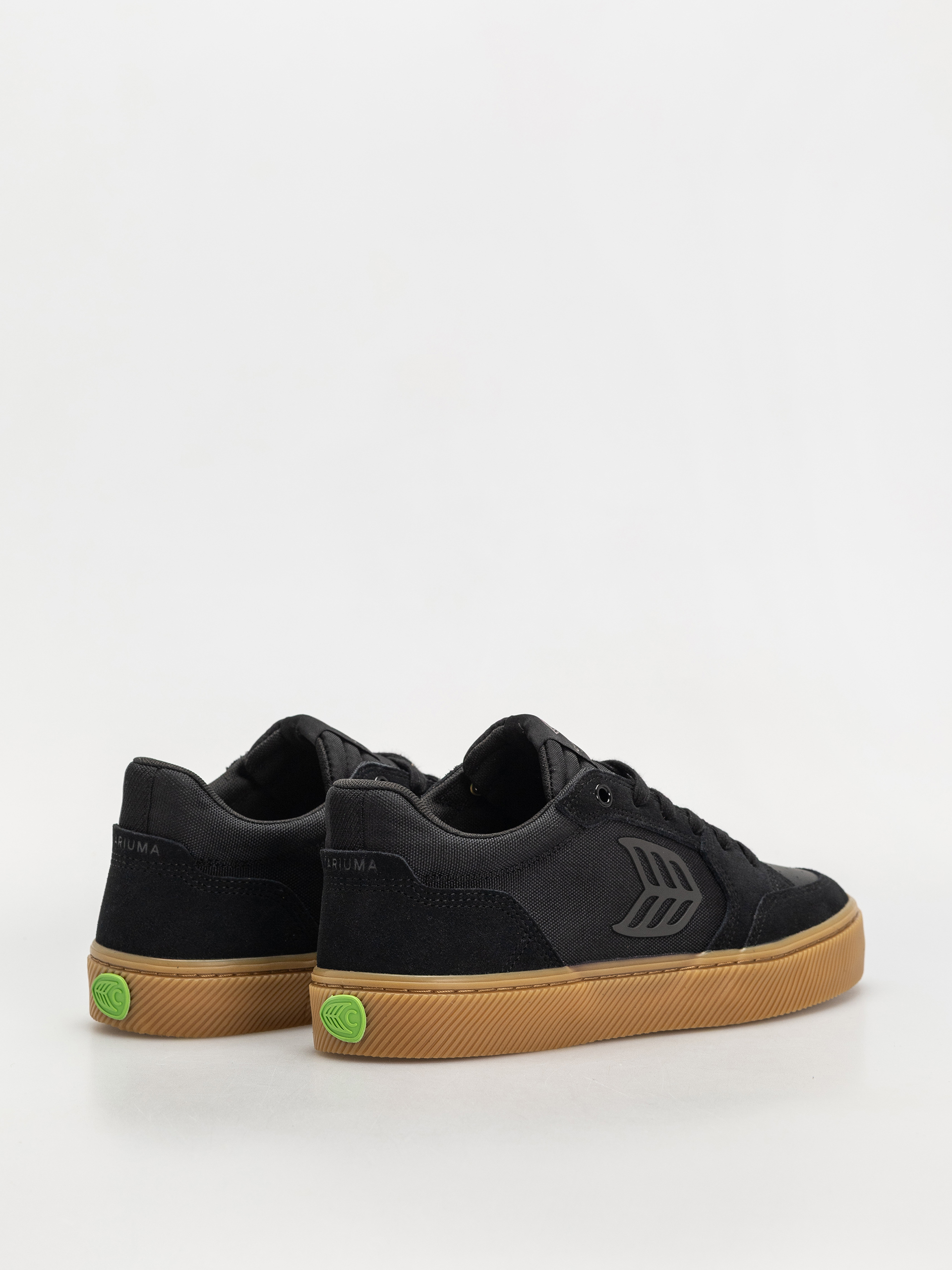 Cariuma Vallely Pro Shoes (gum black suede and cordura ash grey logo)