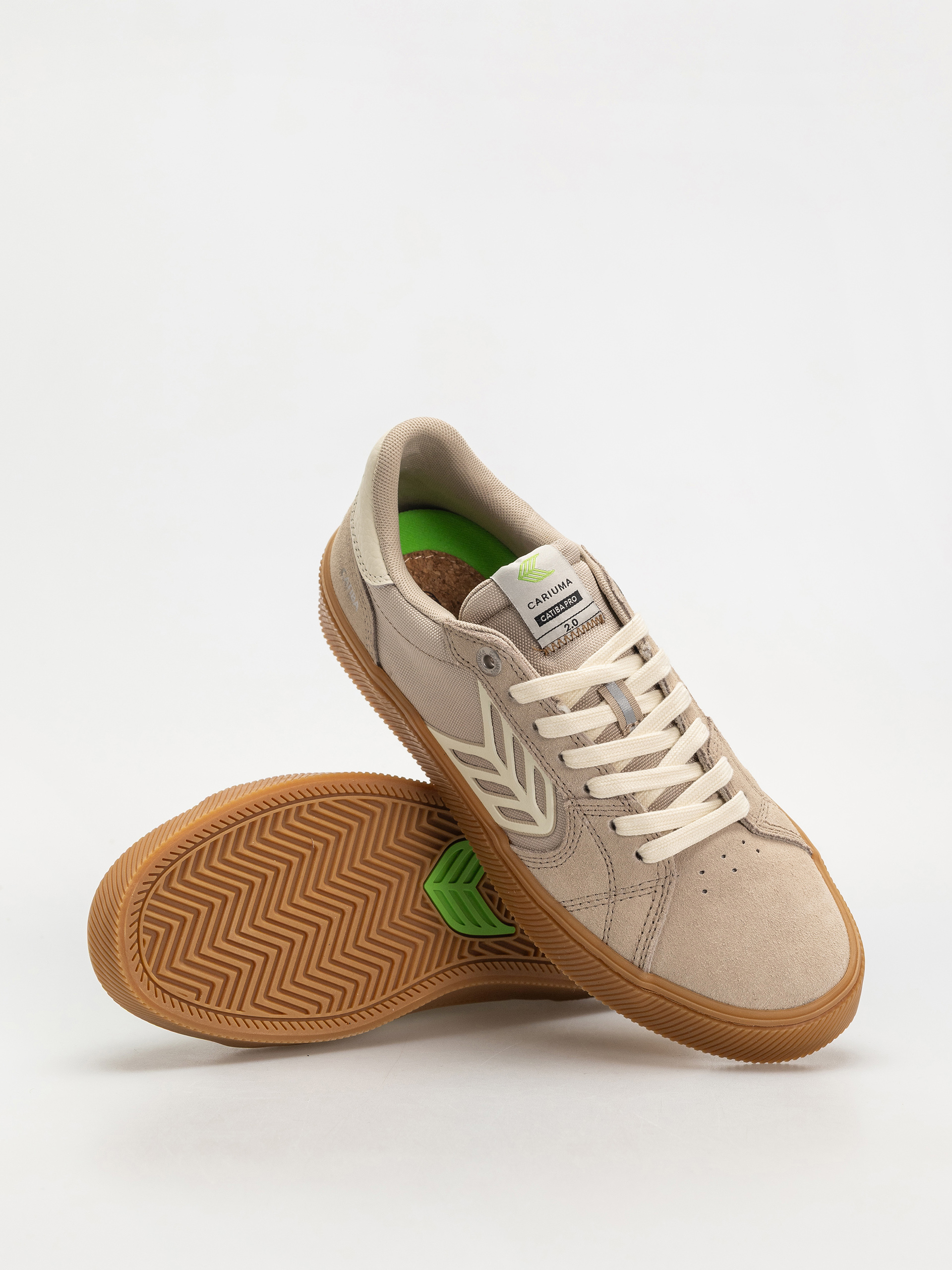 Cariuma Catiba Pro 2.0 Shoes (plaza taupe suede and cordura ivory logo)