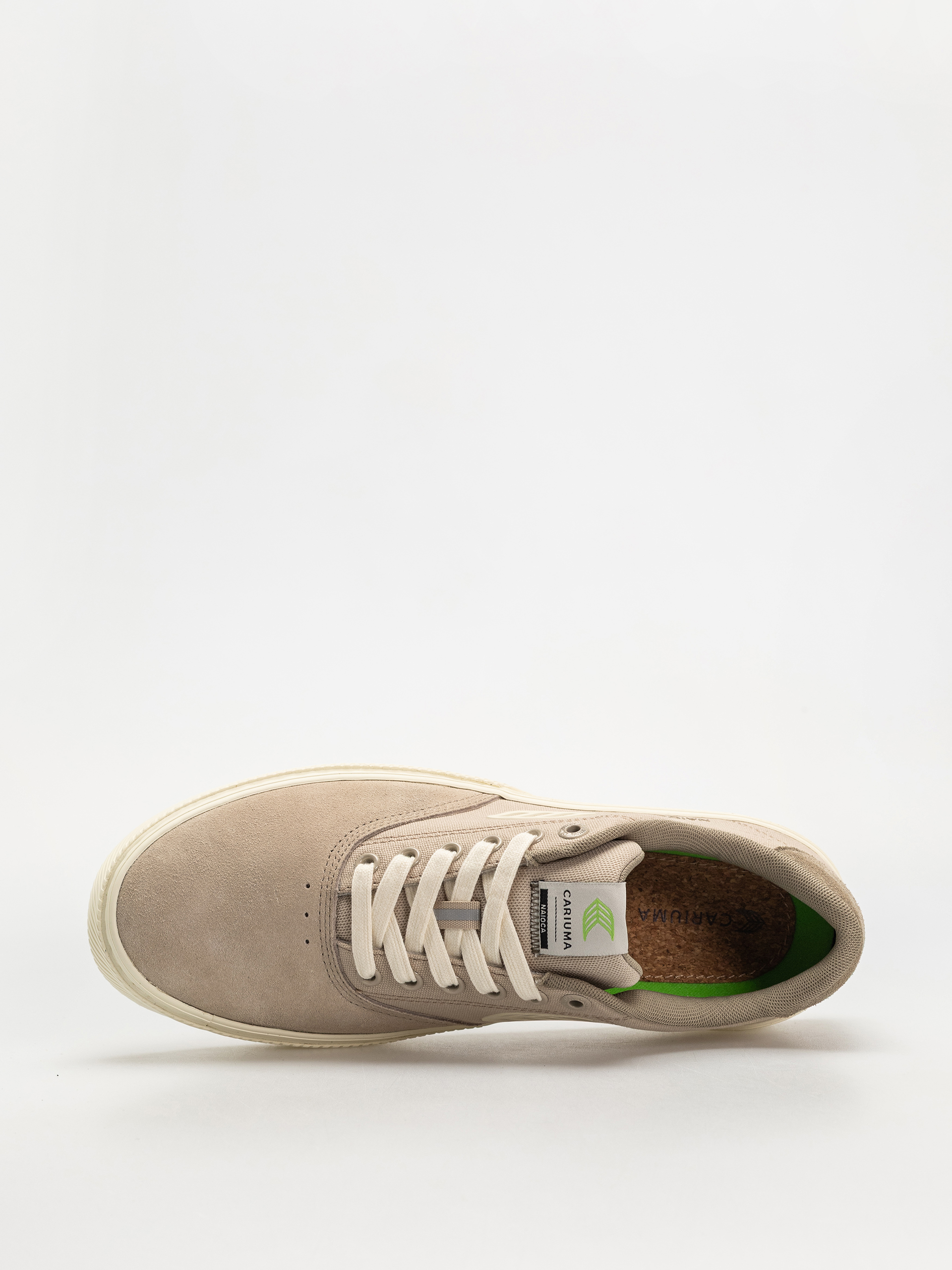 Cariuma Naioca Pro Schuhe (plaza taupe suede and canvas ivory logo laurel oak)