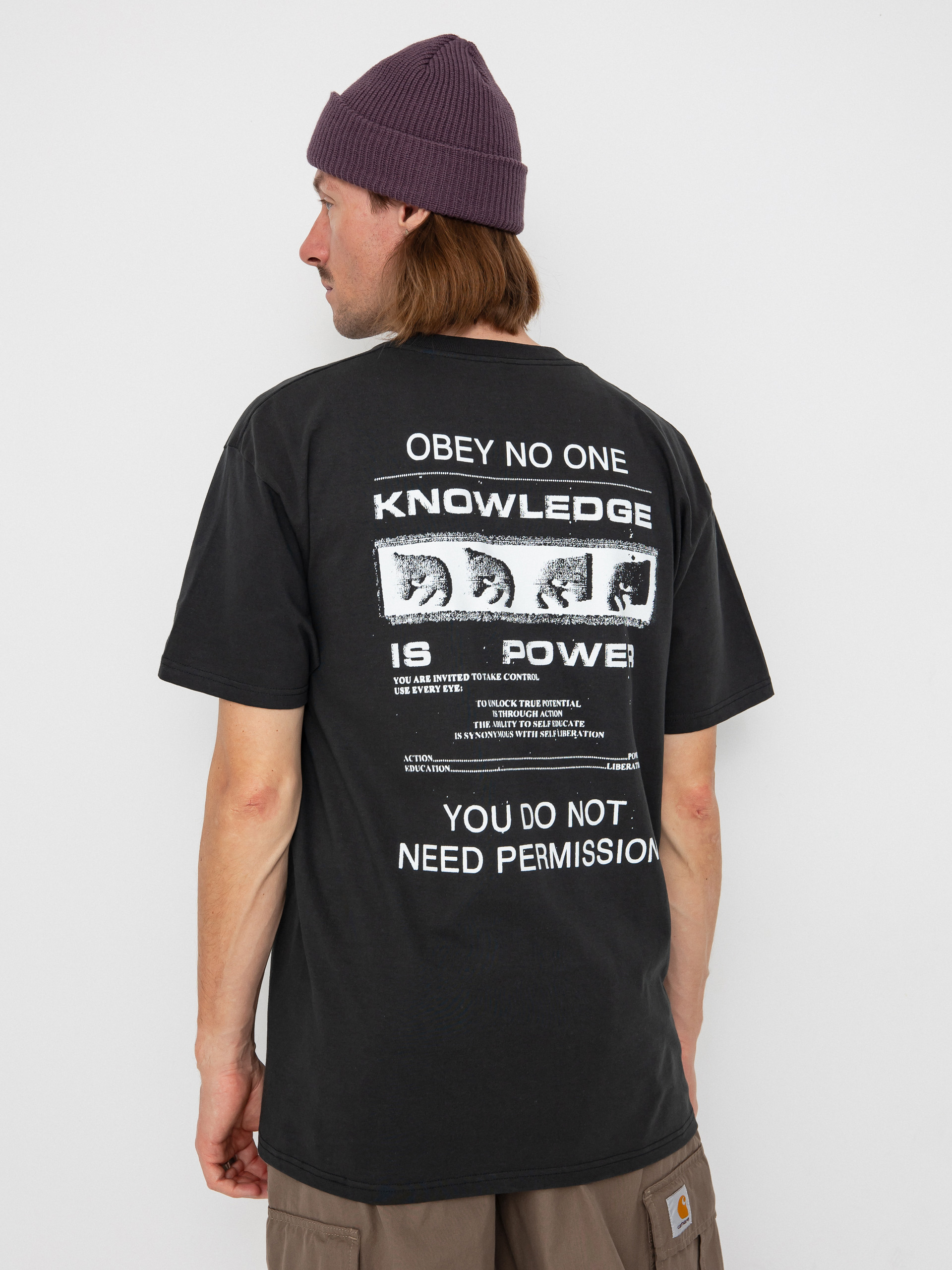 OBEY Permission T-Shirt (vintage black)