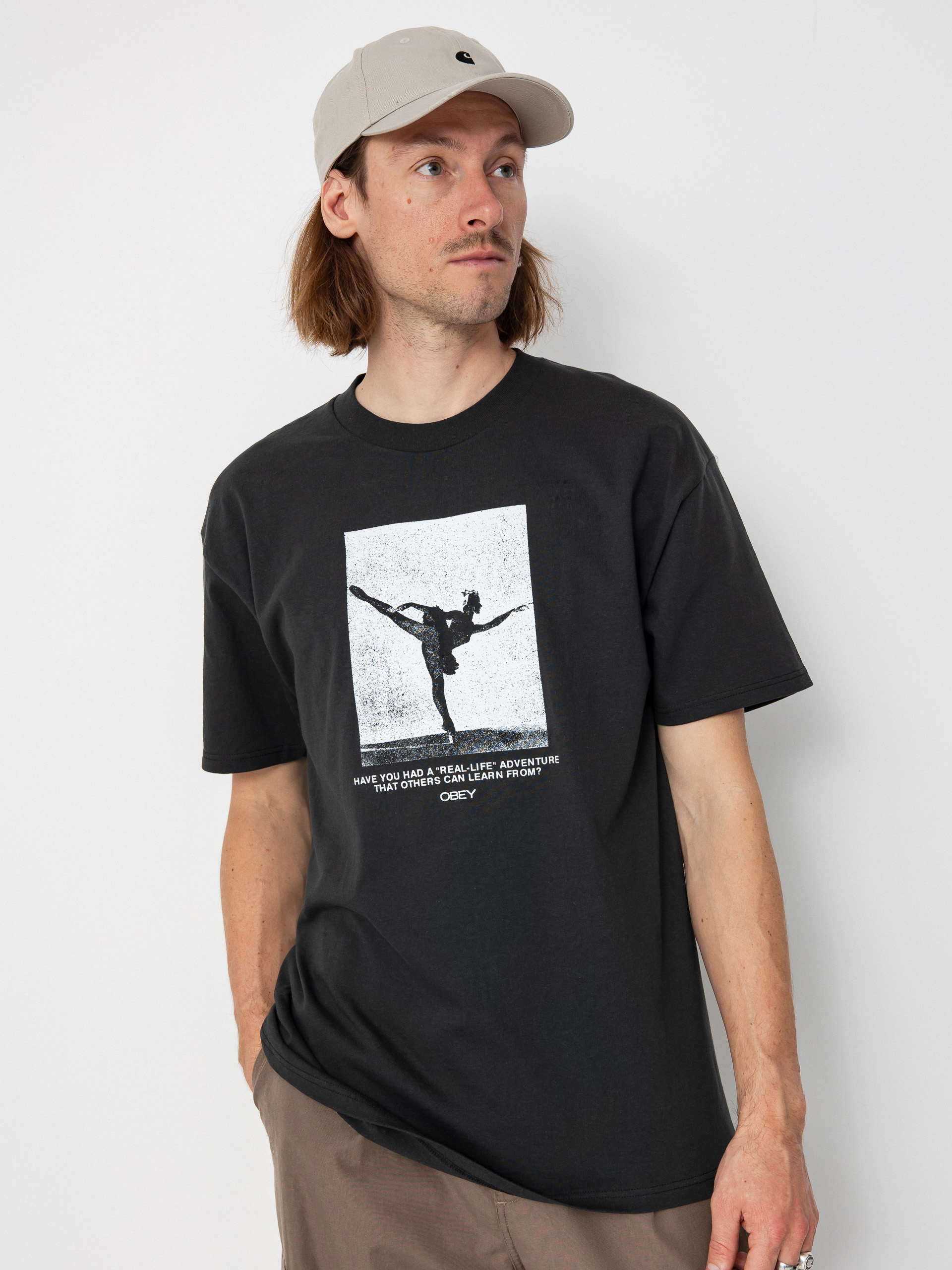 OBEY Real Life T-Shirt (vintage black)