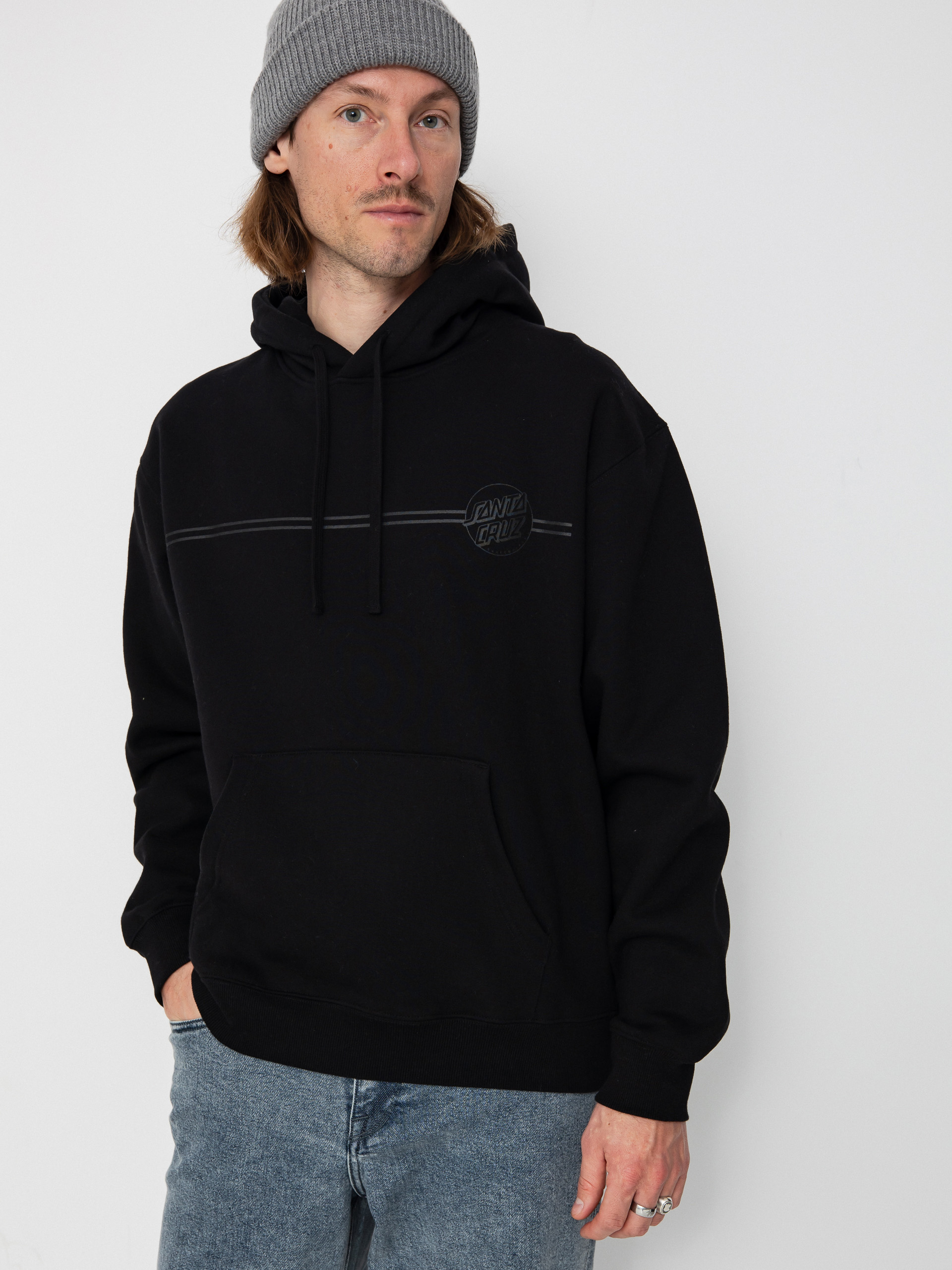 Santa Cruz Tonal Opus Dot Stripe HD Hoodie - black (black)