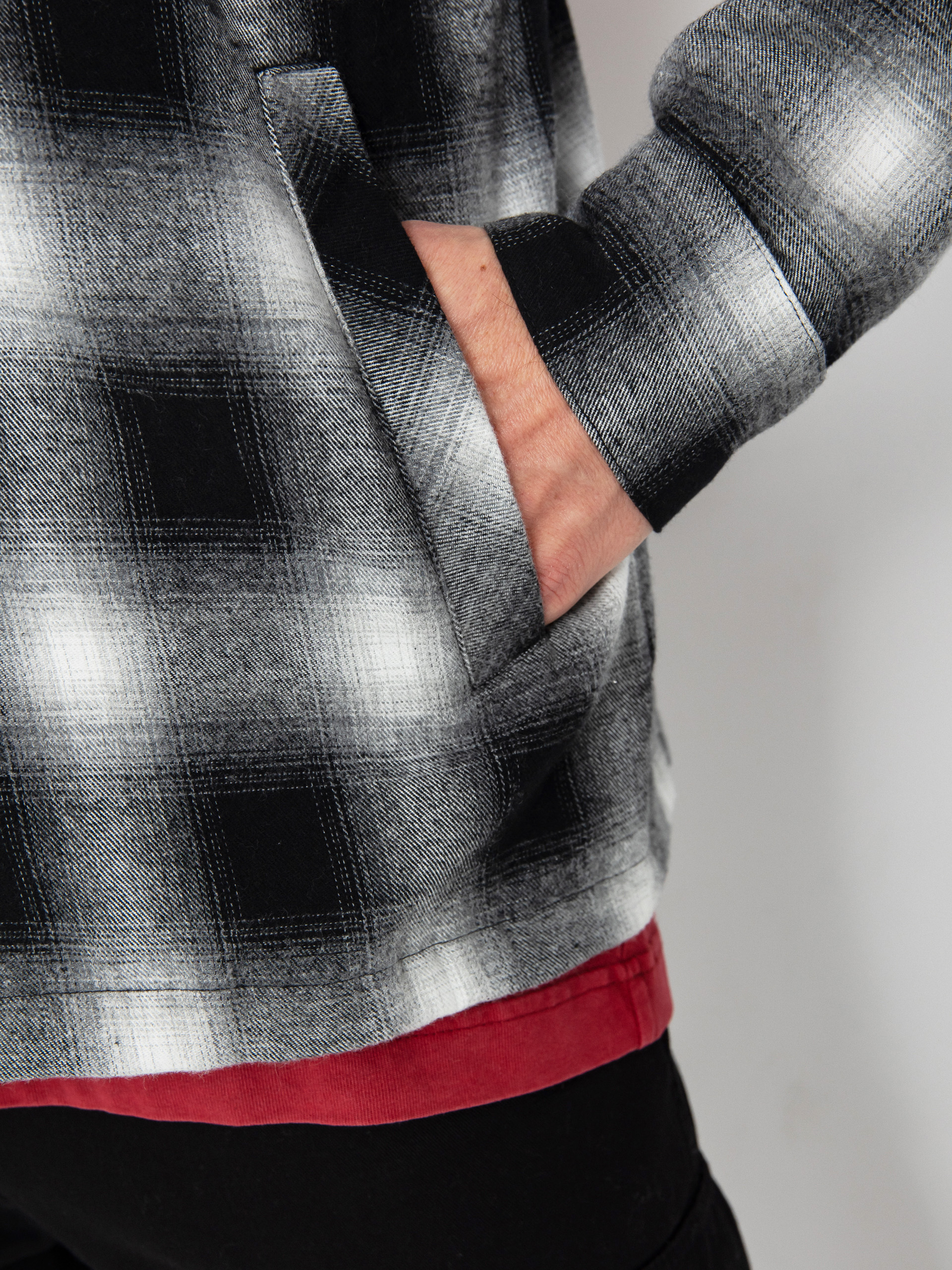 Spitfire Demonseed Hooded Flannel Hemd (black/white/multi color embroideries)