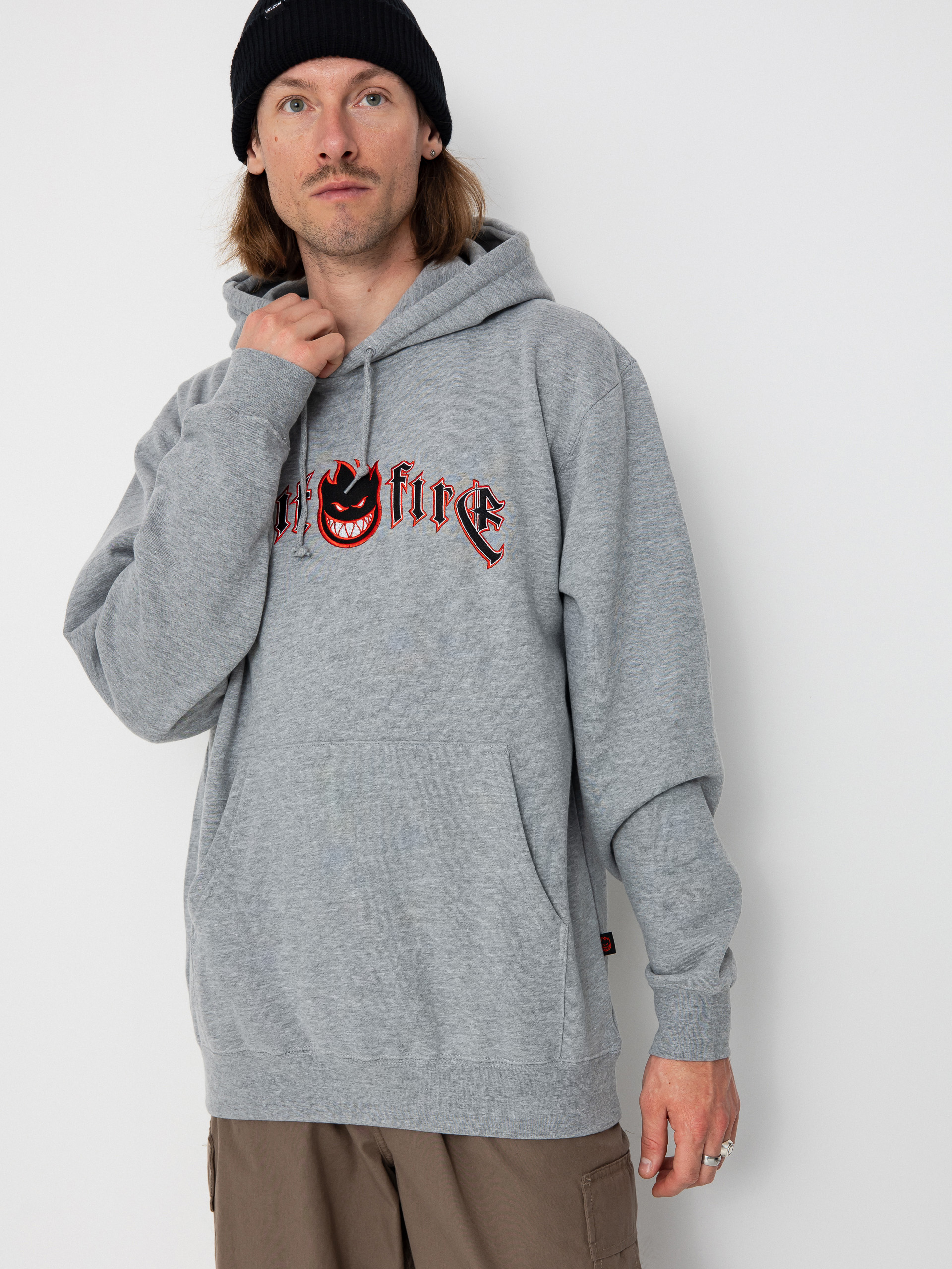 Spitfire Immortal Fire Emb HD Hoodie (grey heather)