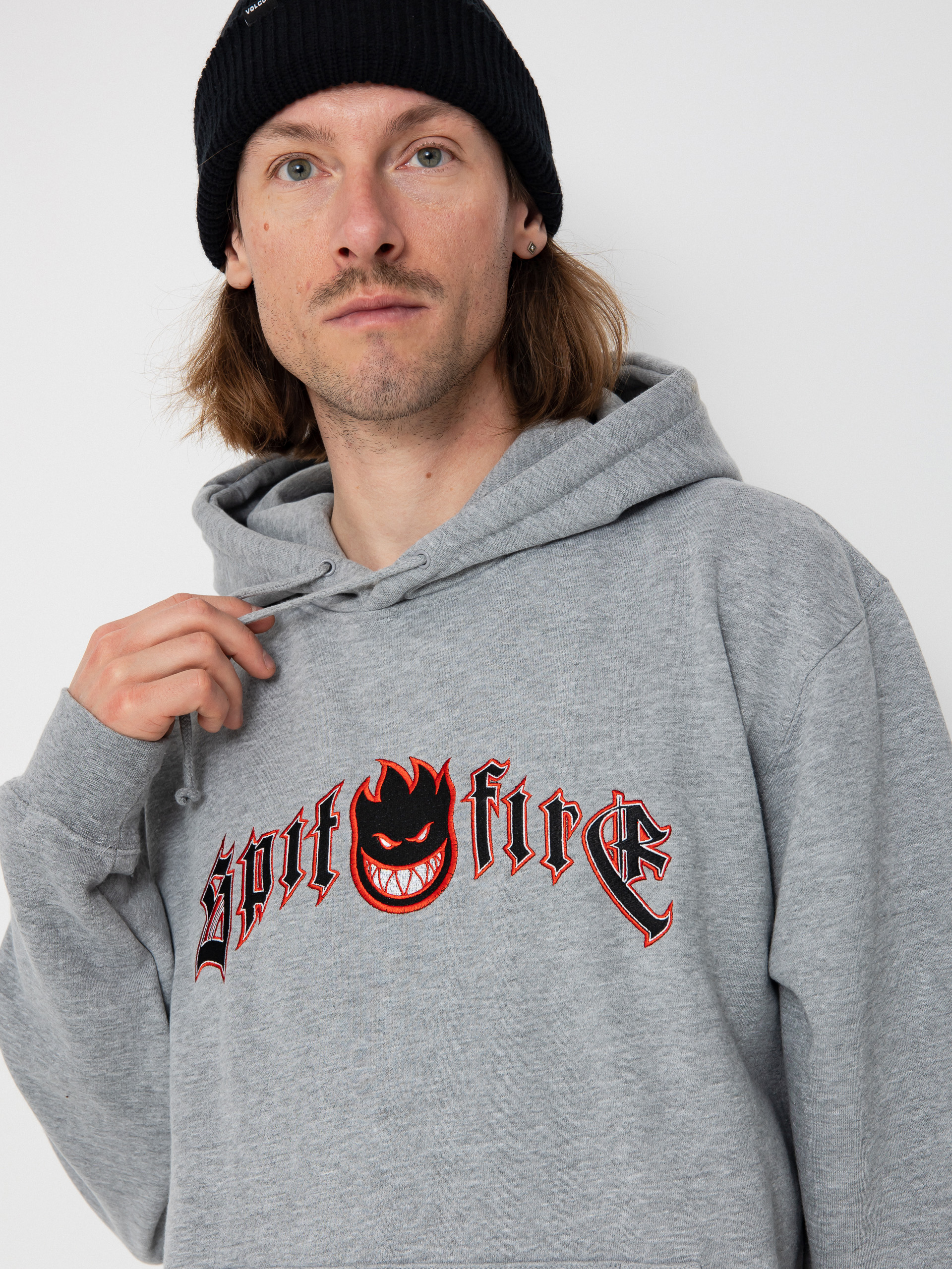 Spitfire Immortal Fire Emb HD Hoodie (grey heather)
