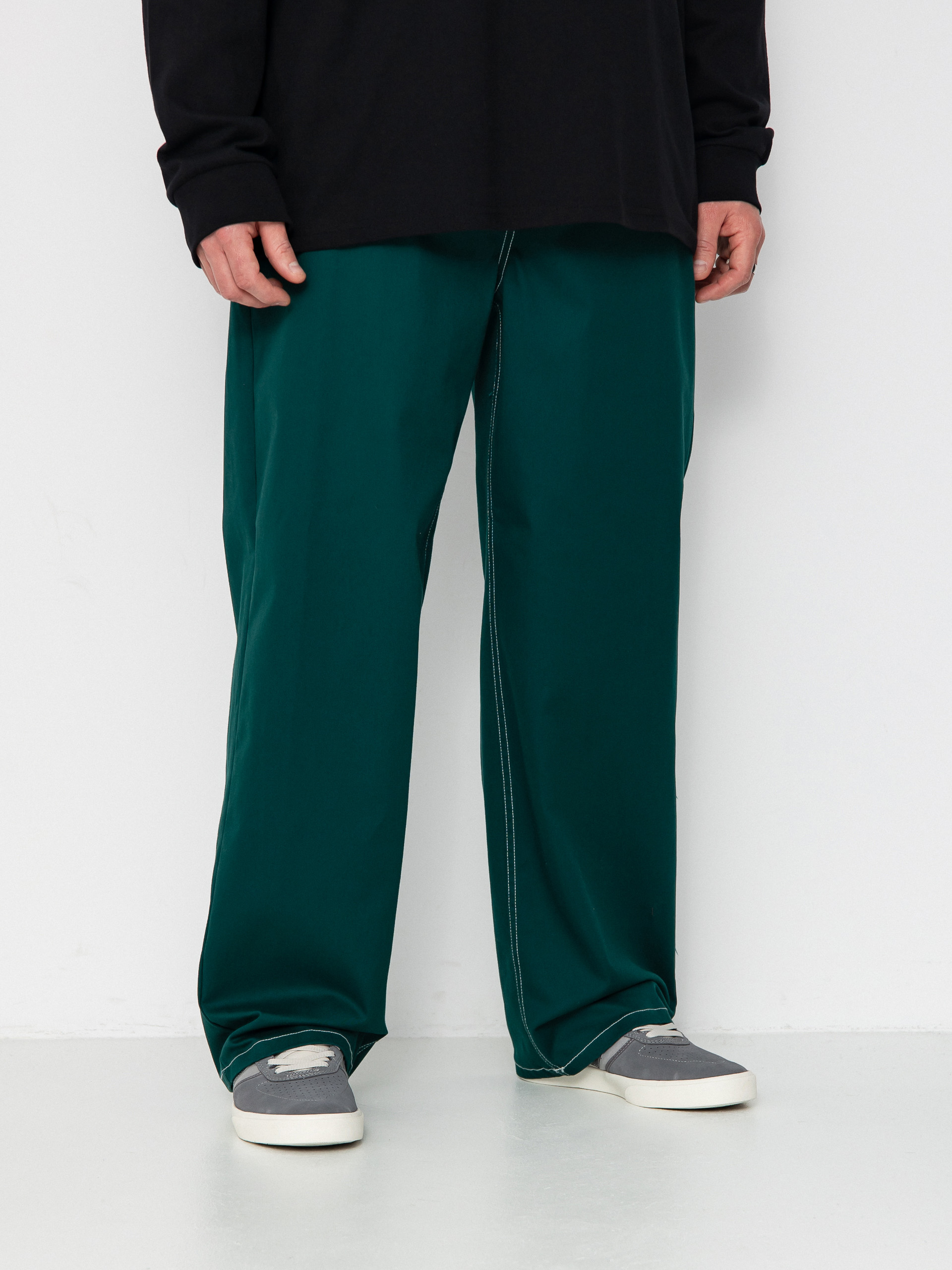 Brixton Baggy Skate Hose (deep emerald)