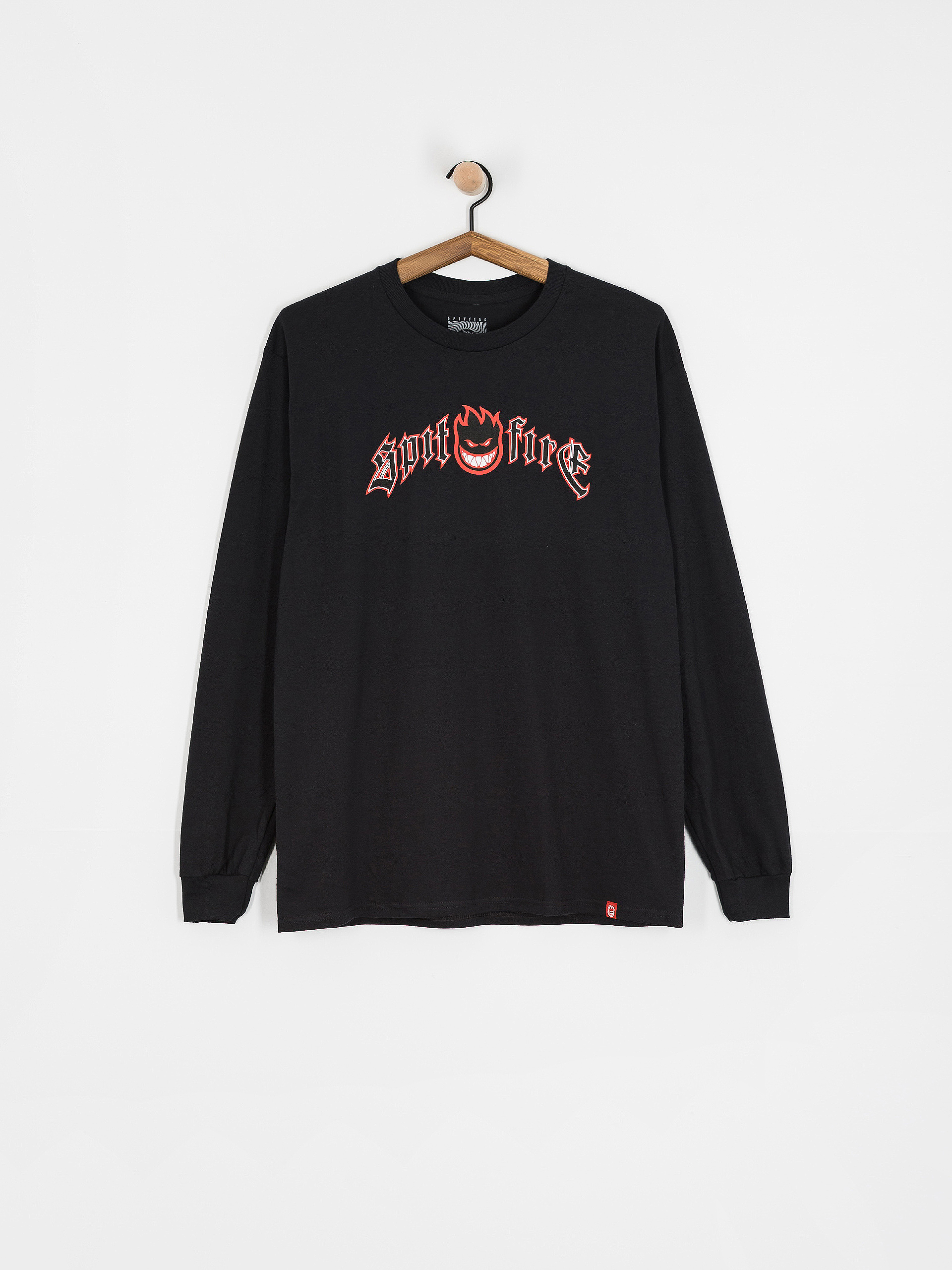 Spitfire Immortal Fire Longsleeve (black/red black & white print)