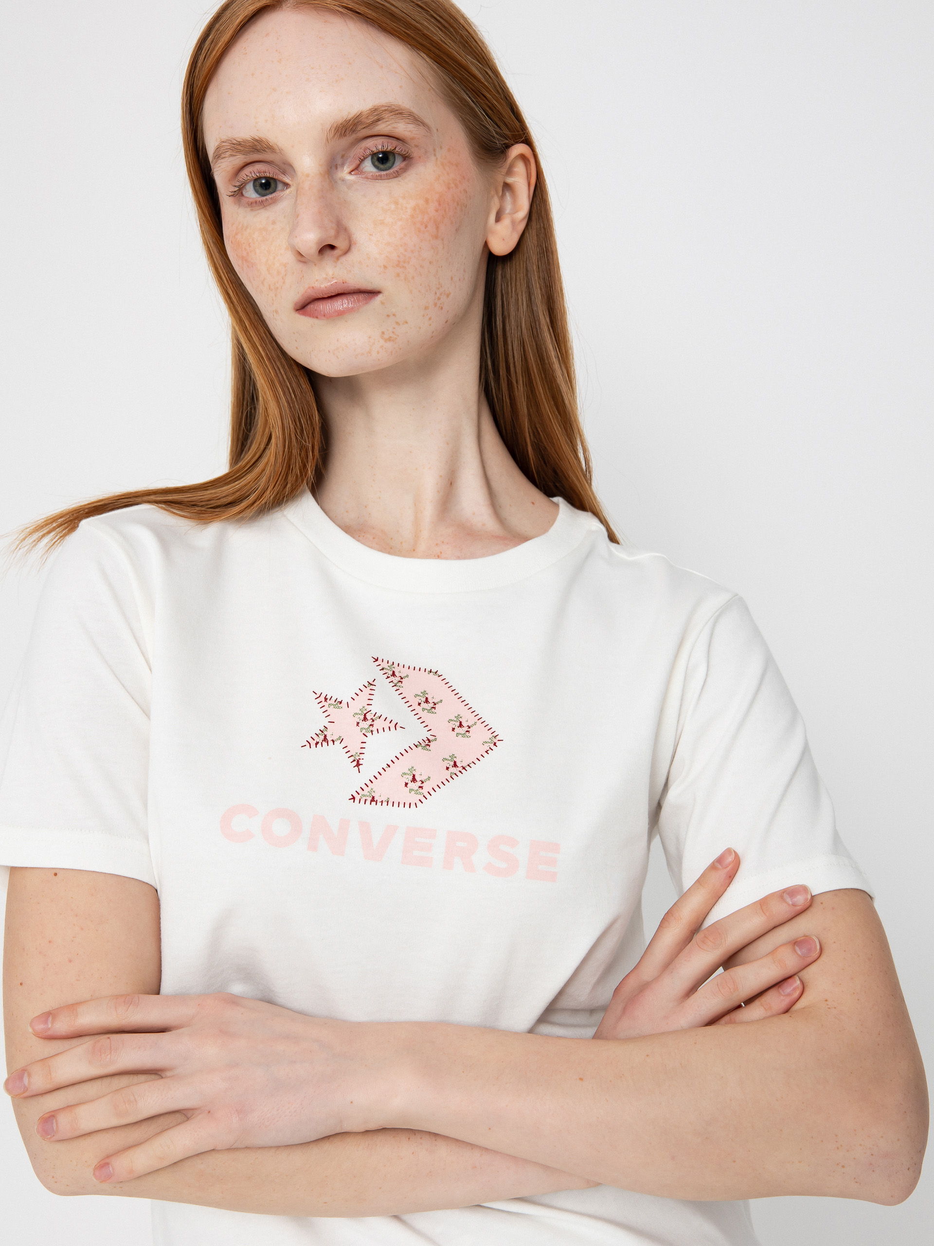 Converse Star Chevron Infill Wmn T-Shirt (vintage white)