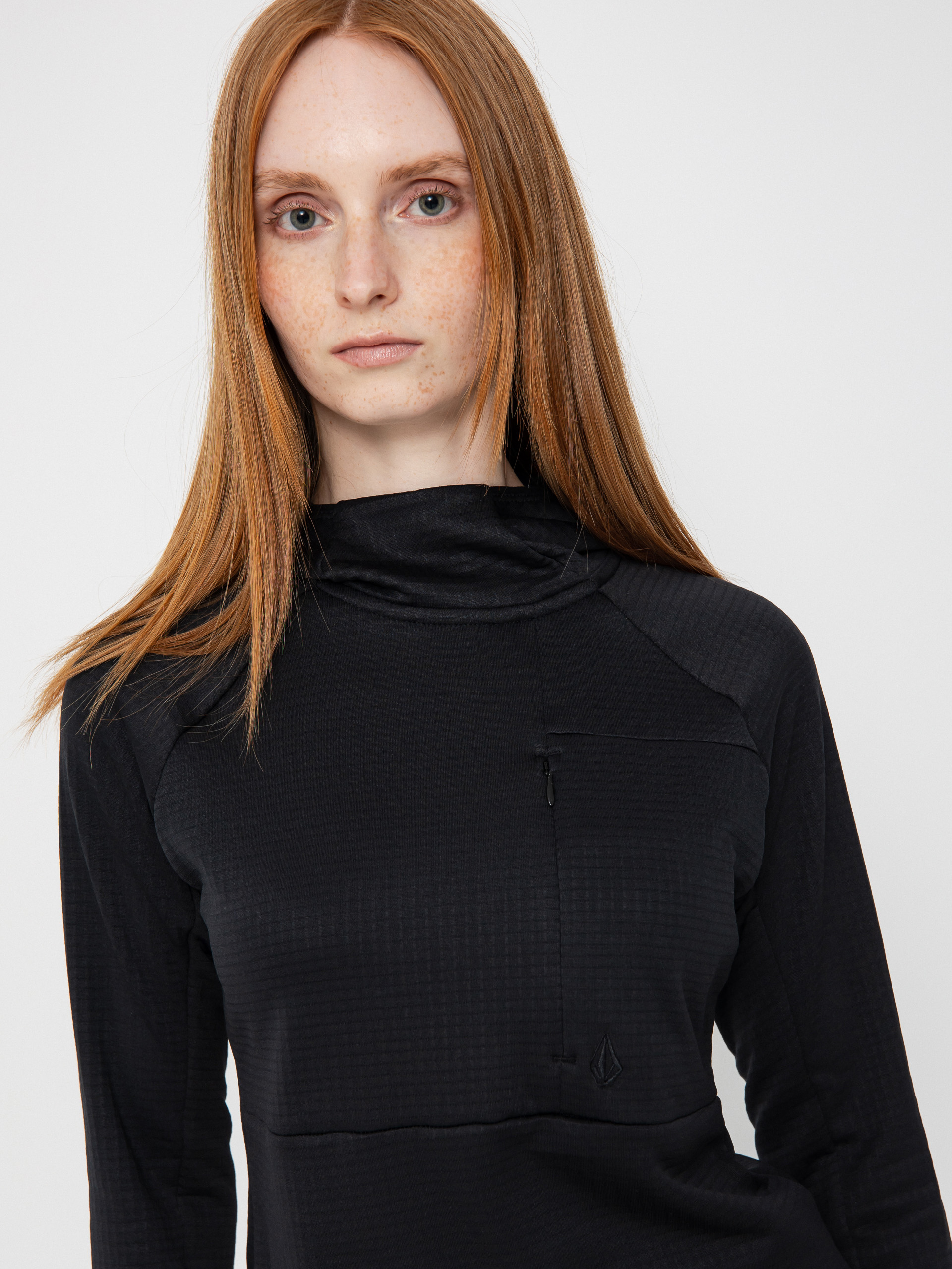 Womens Volcom Active sweatshirt Gridlock Balaclava (black)