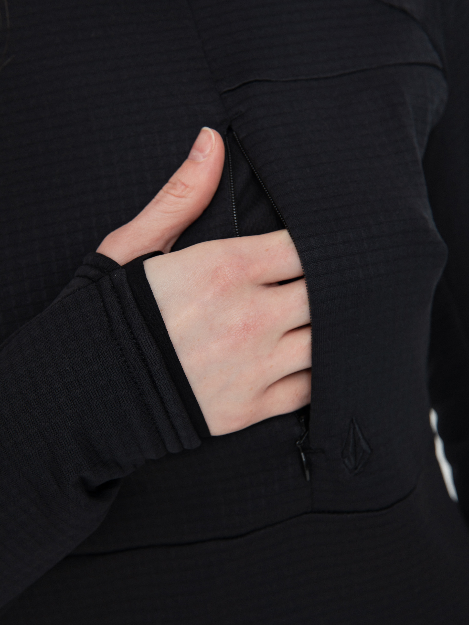 Womens Volcom Active sweatshirt Gridlock Balaclava (black)