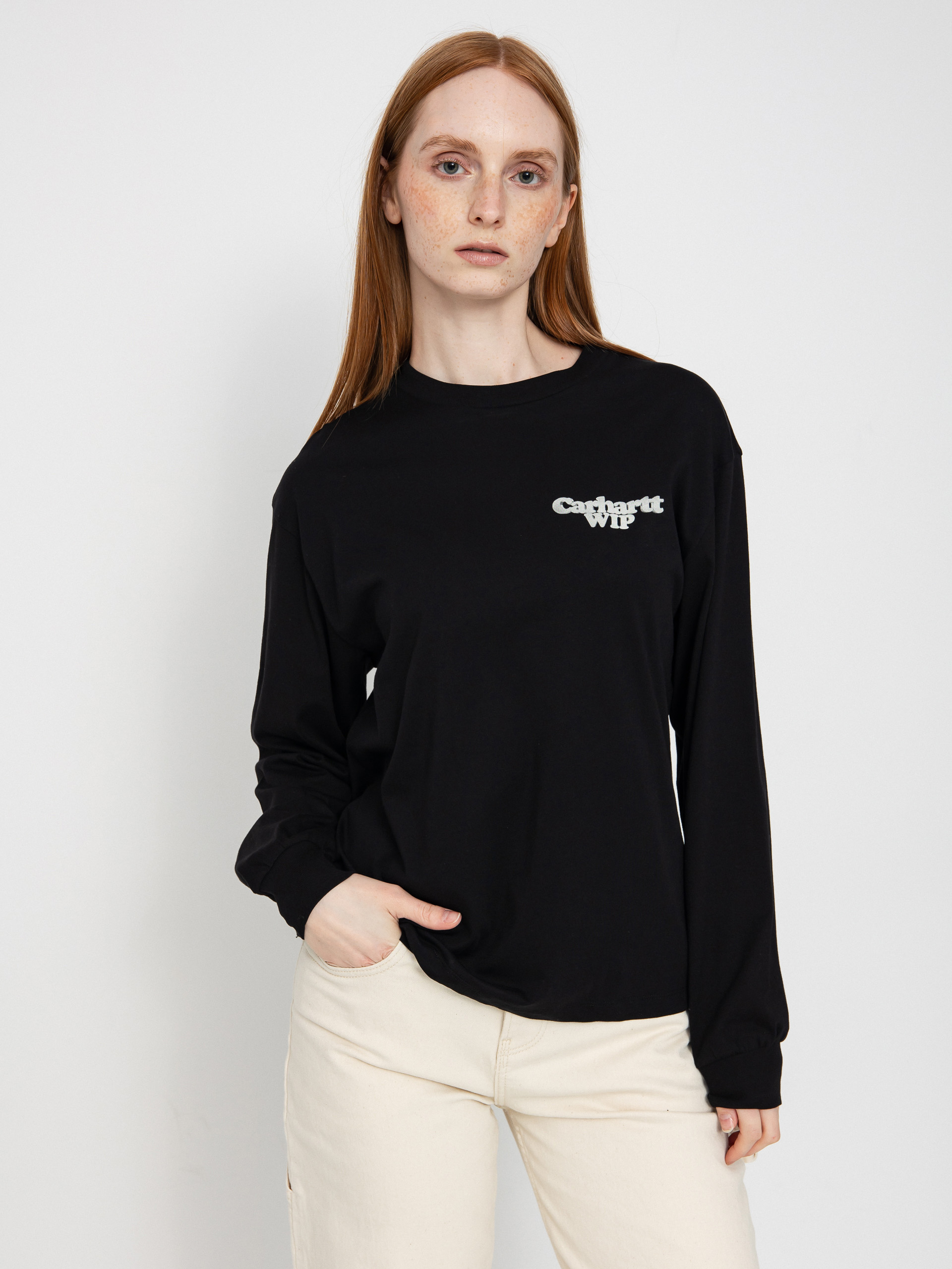 Carhartt WIP Longsleeve Linked Charms Wmn (black/silver)