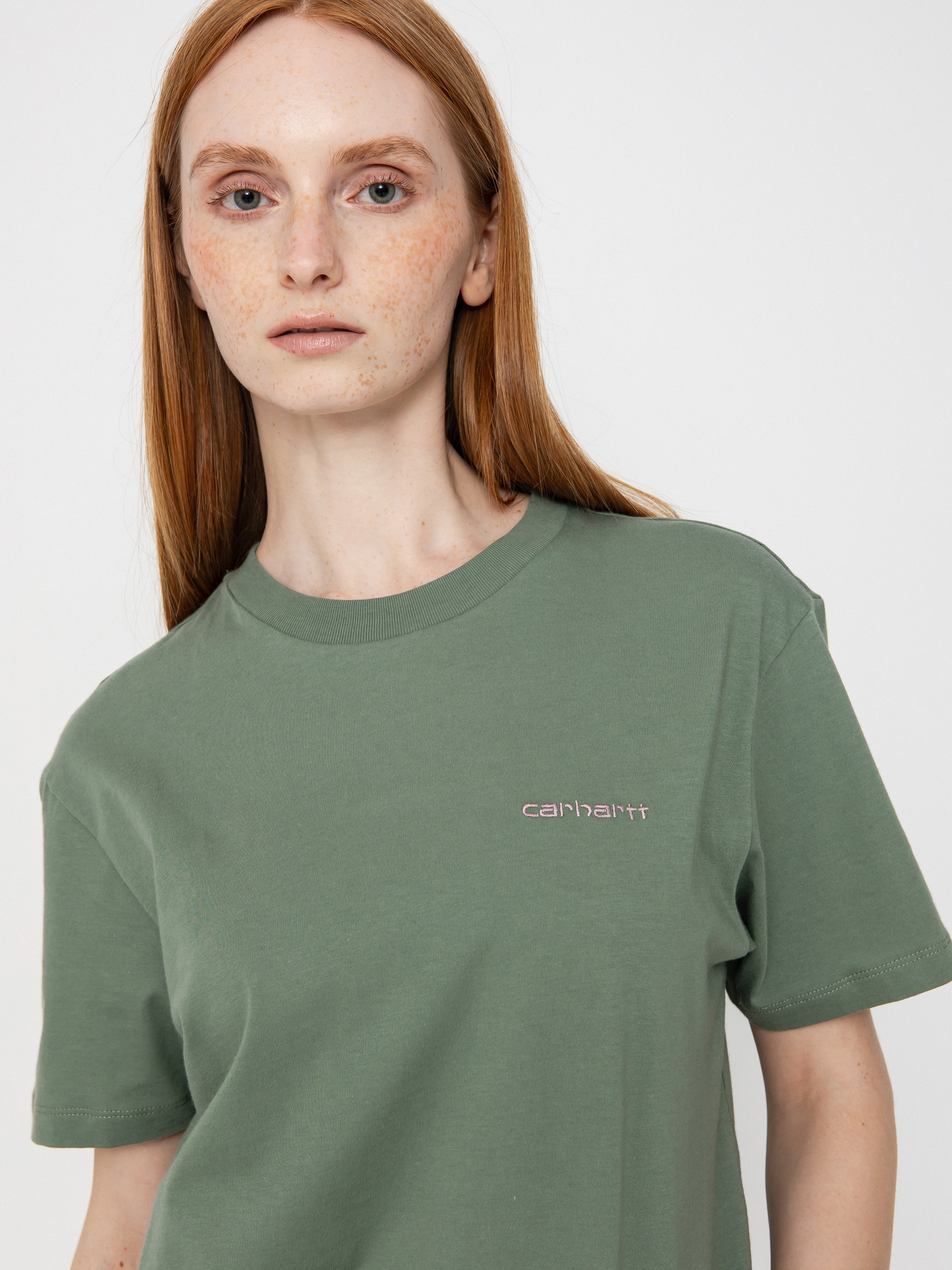 Carhartt WIP Script Embroidery Wmn T-Shirt (park/hortensia)