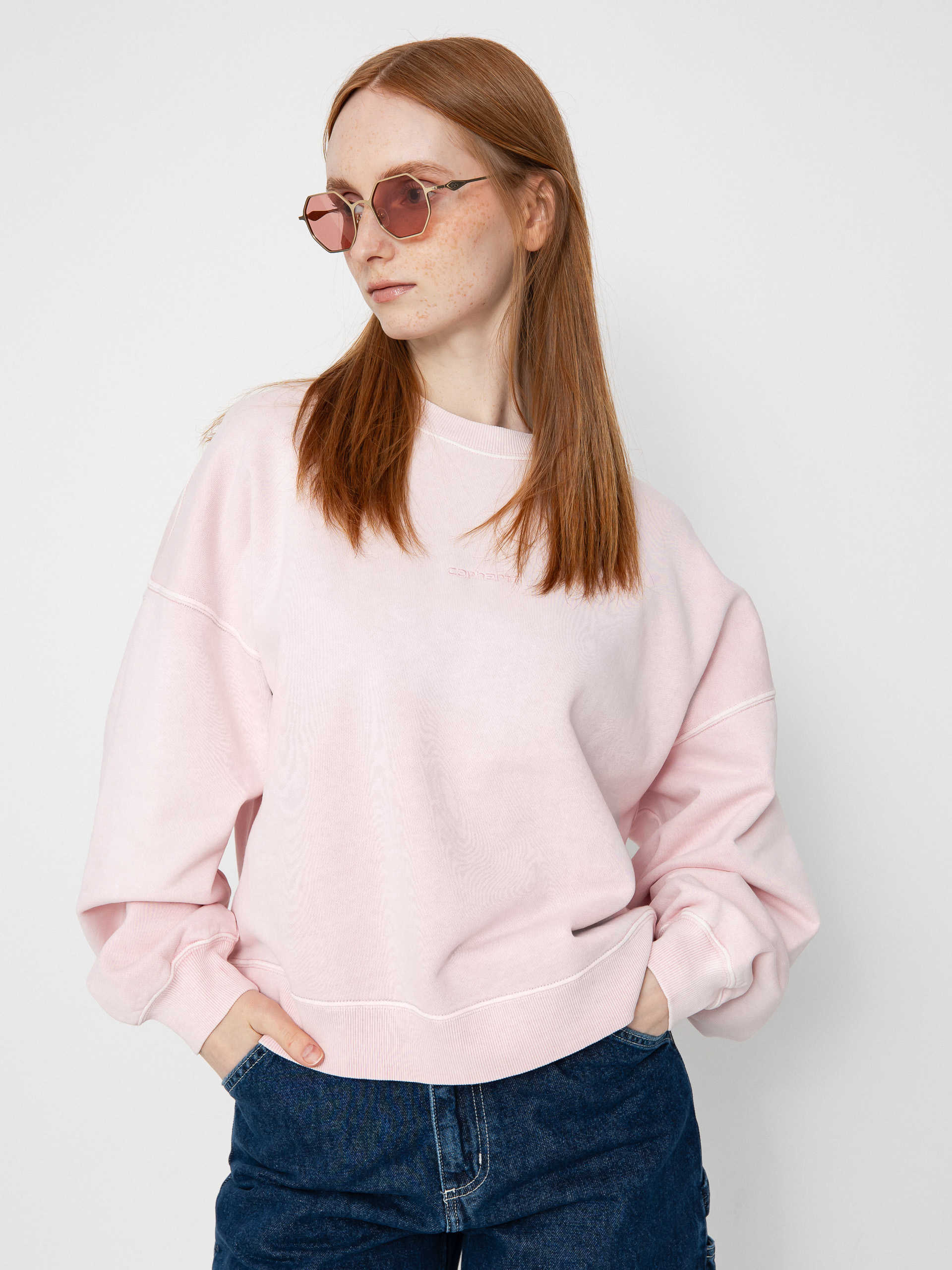Carhartt WIP Benton Wmn Sweatshirt pink (air pink)