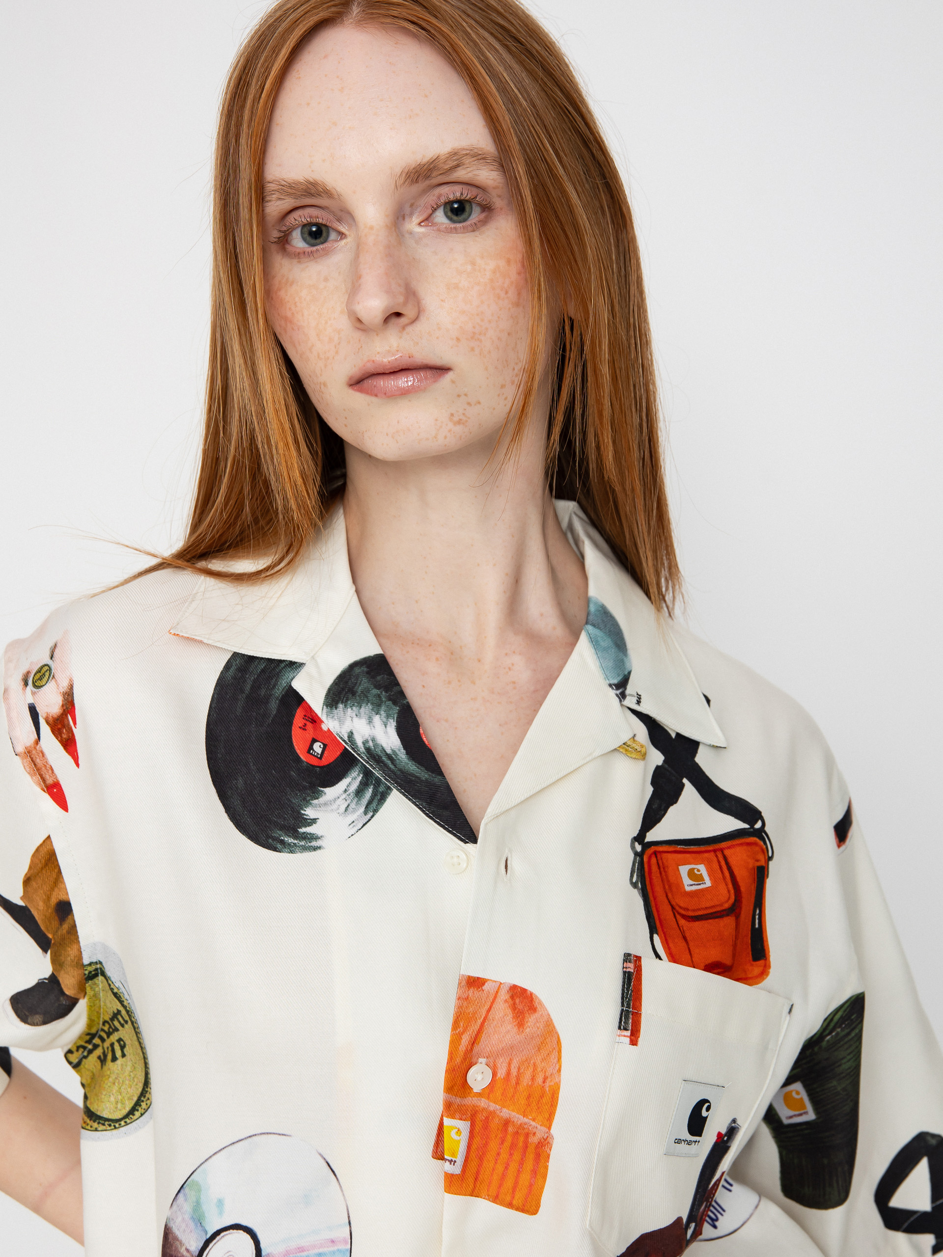 Carhartt WIP Jacob Rochester Wmn Shirt (jacob rochester print/wax)