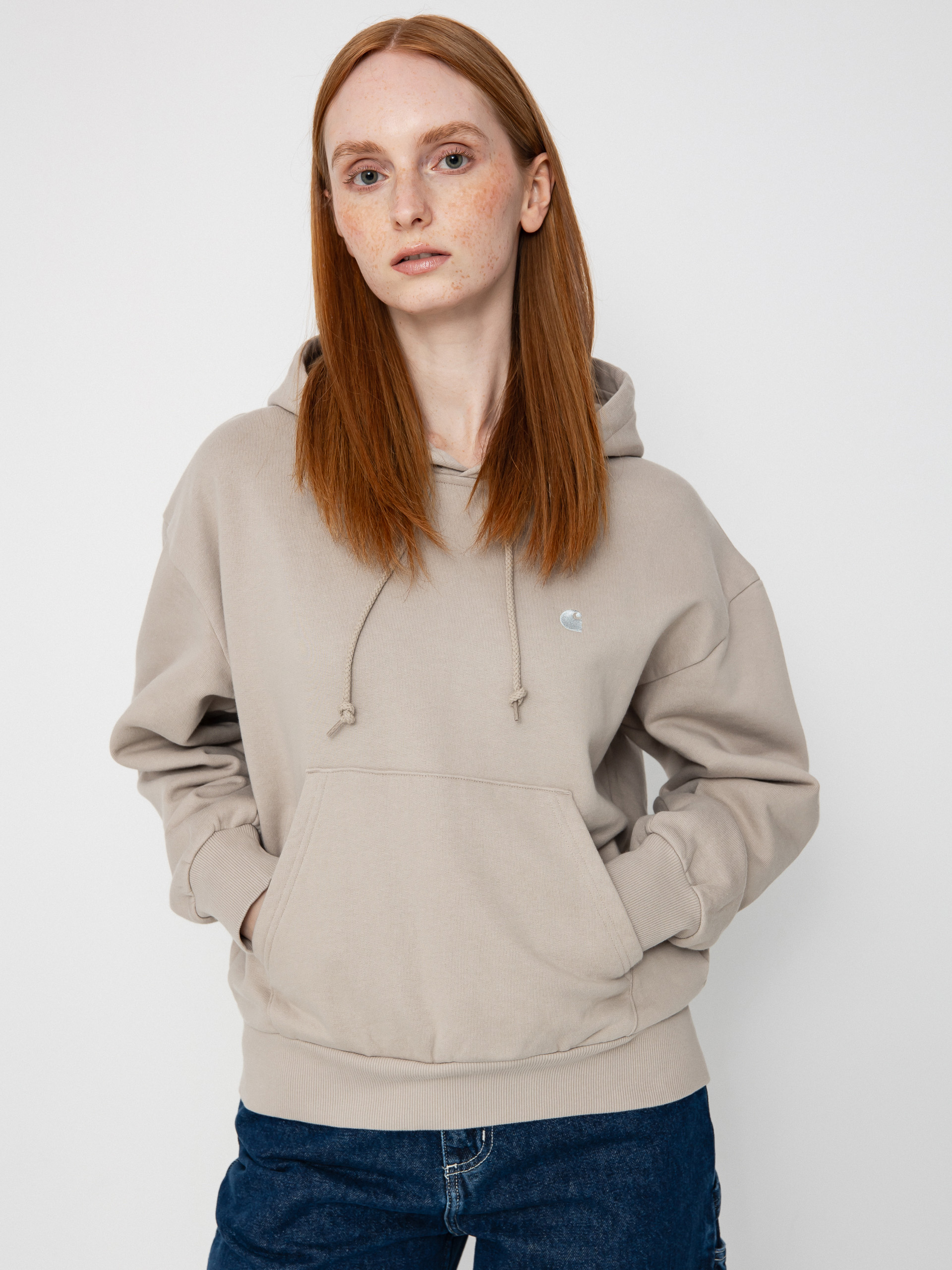 Carhartt WIP Casey HD Wmn Hoodie (dusky beige/silver)