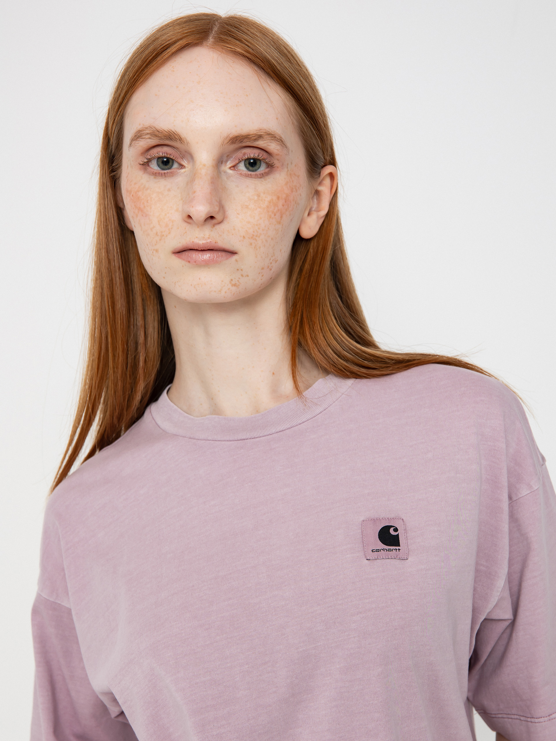 【carhartt】\"S/S Nelson\"スクエアラベル半袖Tシャツ/Hortensia CARHARTT WIP カーハート ワークインプログレス S/S NELSON T