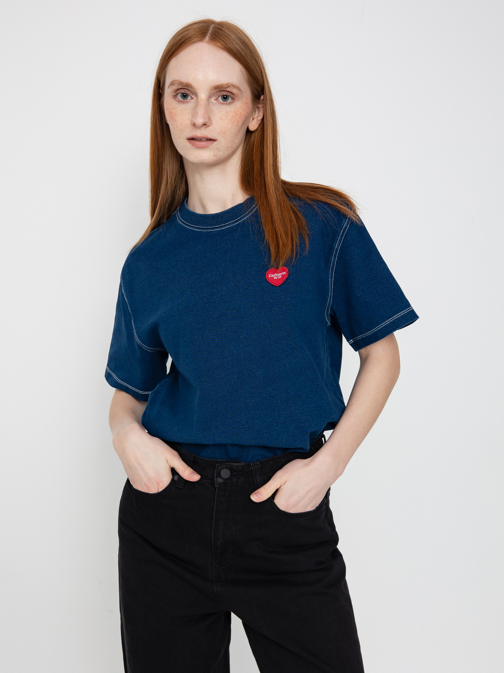 Carhartt WIP Ingo Wmn T-Shirt - navy blue (dark blue)