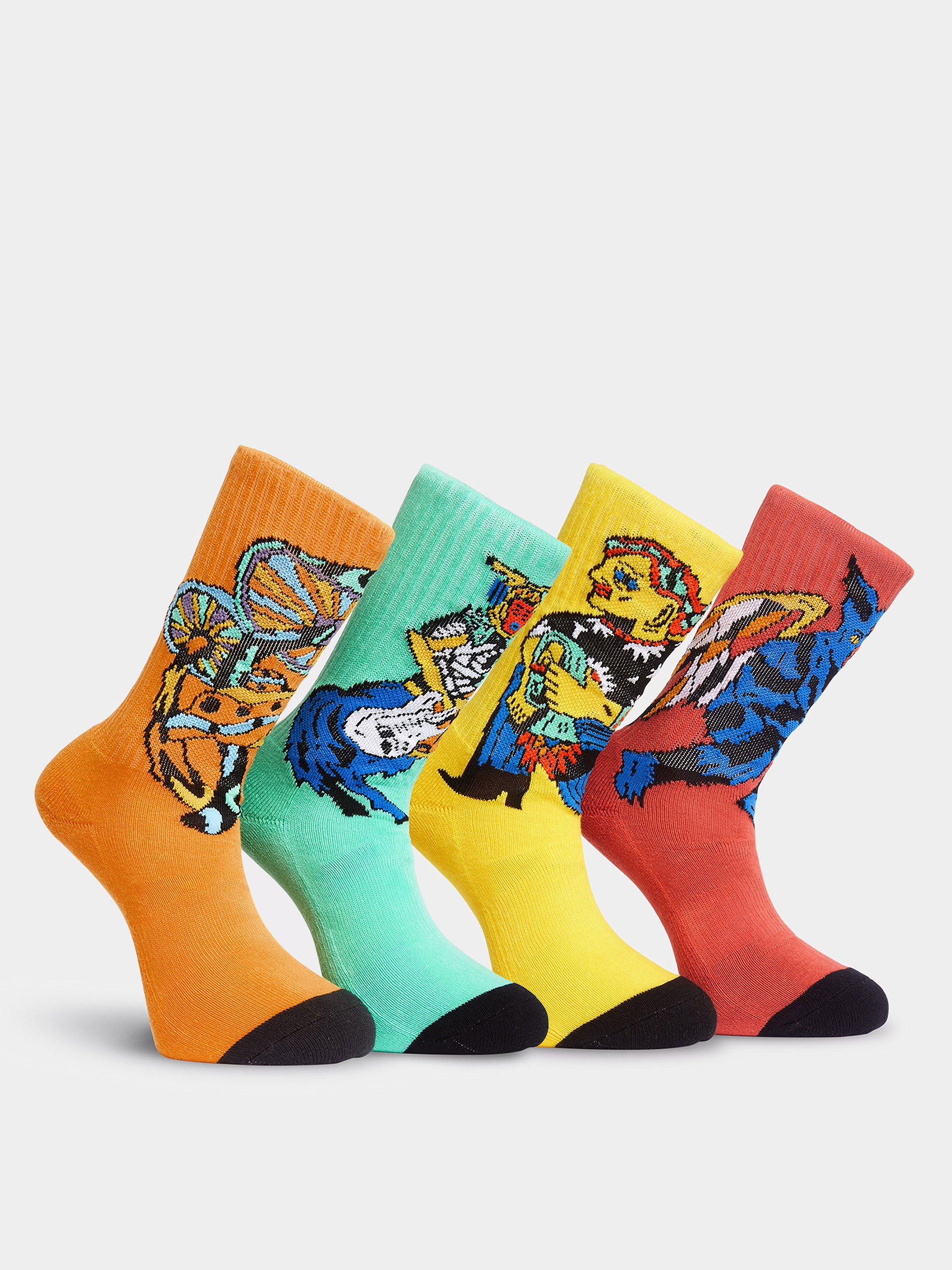 Volcom Socks Fa Bob Mollema 4Pk (mint)