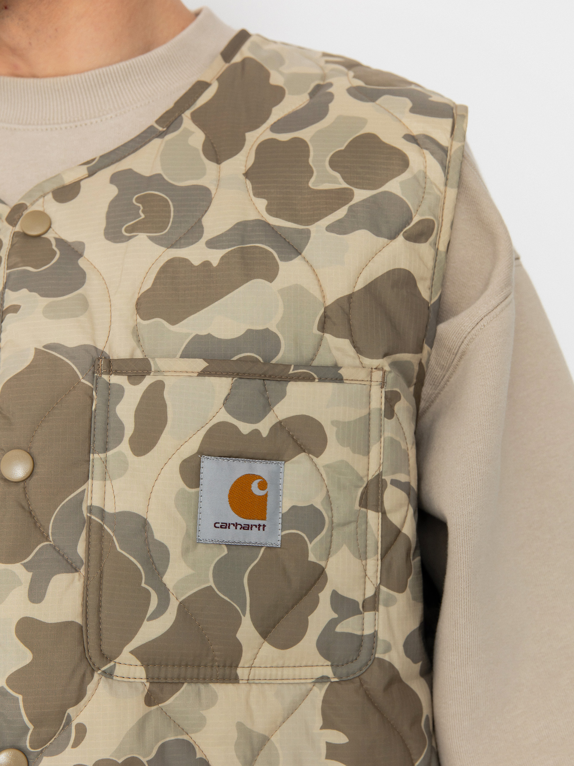 ベスト・ジレ Carhartt Wip W Skyler Vest Camo Duck Desert Carhartt WIP - W' Skyler Vest (Camo Duck / Desert) | HHV