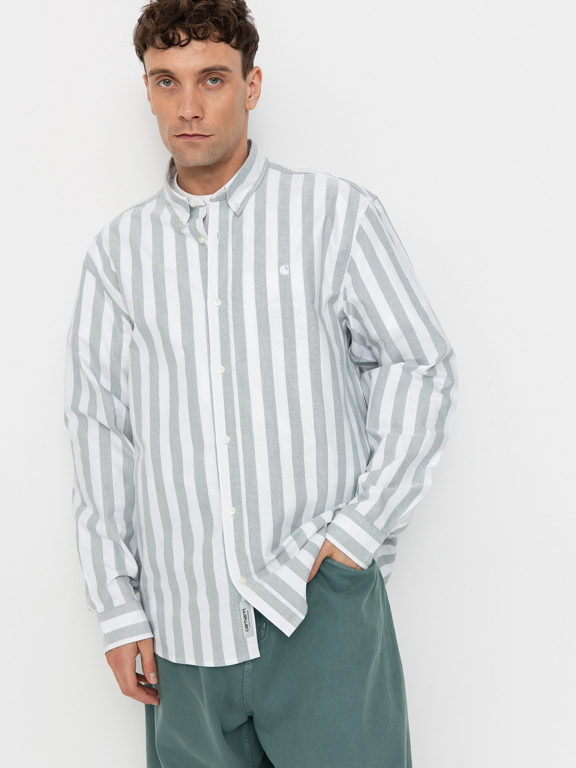 Carhartt WIP Dillion Hemd (dillion stripe/park/white)
