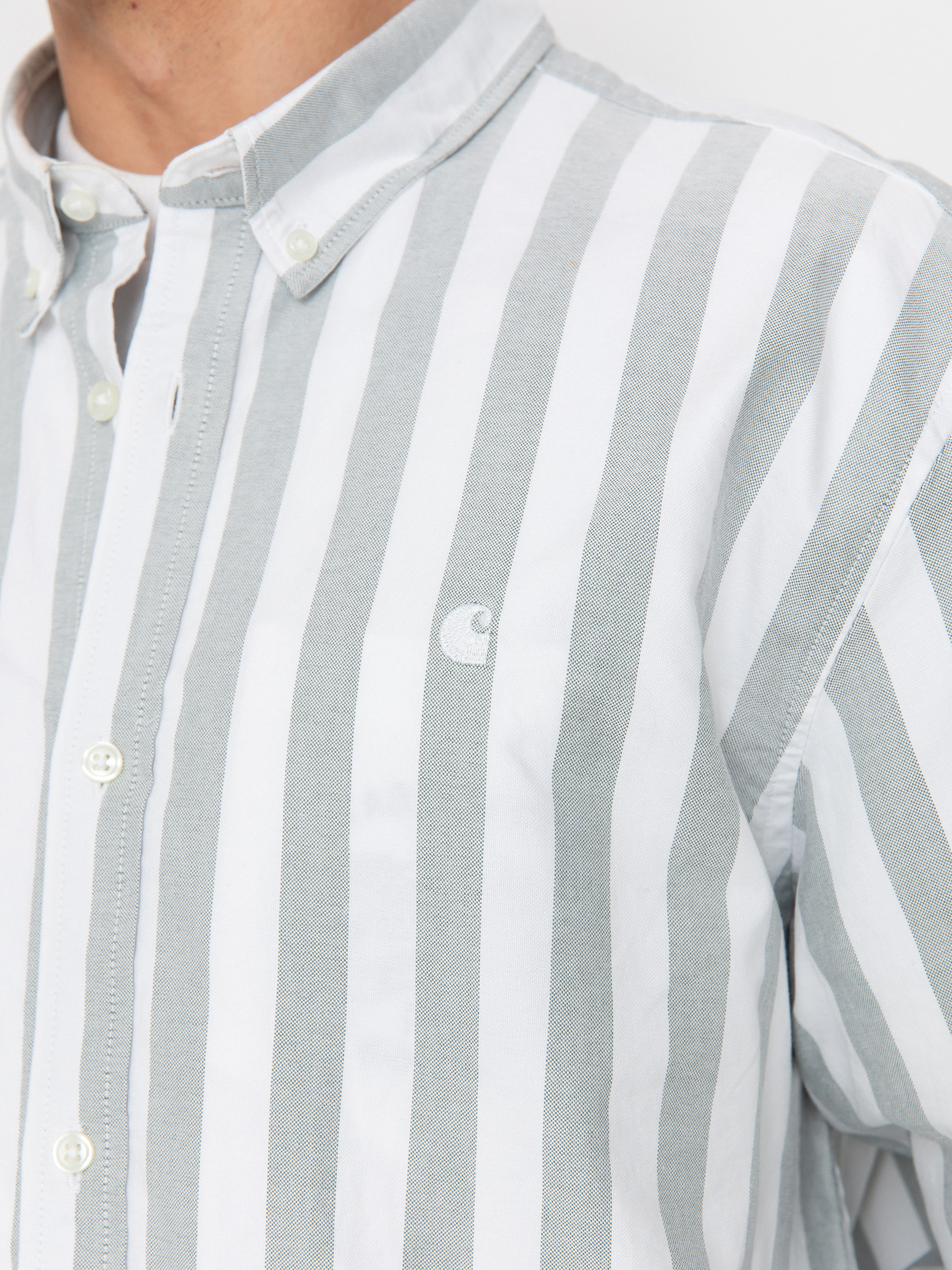 Carhartt WIP Dillion Shirt (dillion stripe/park/white)