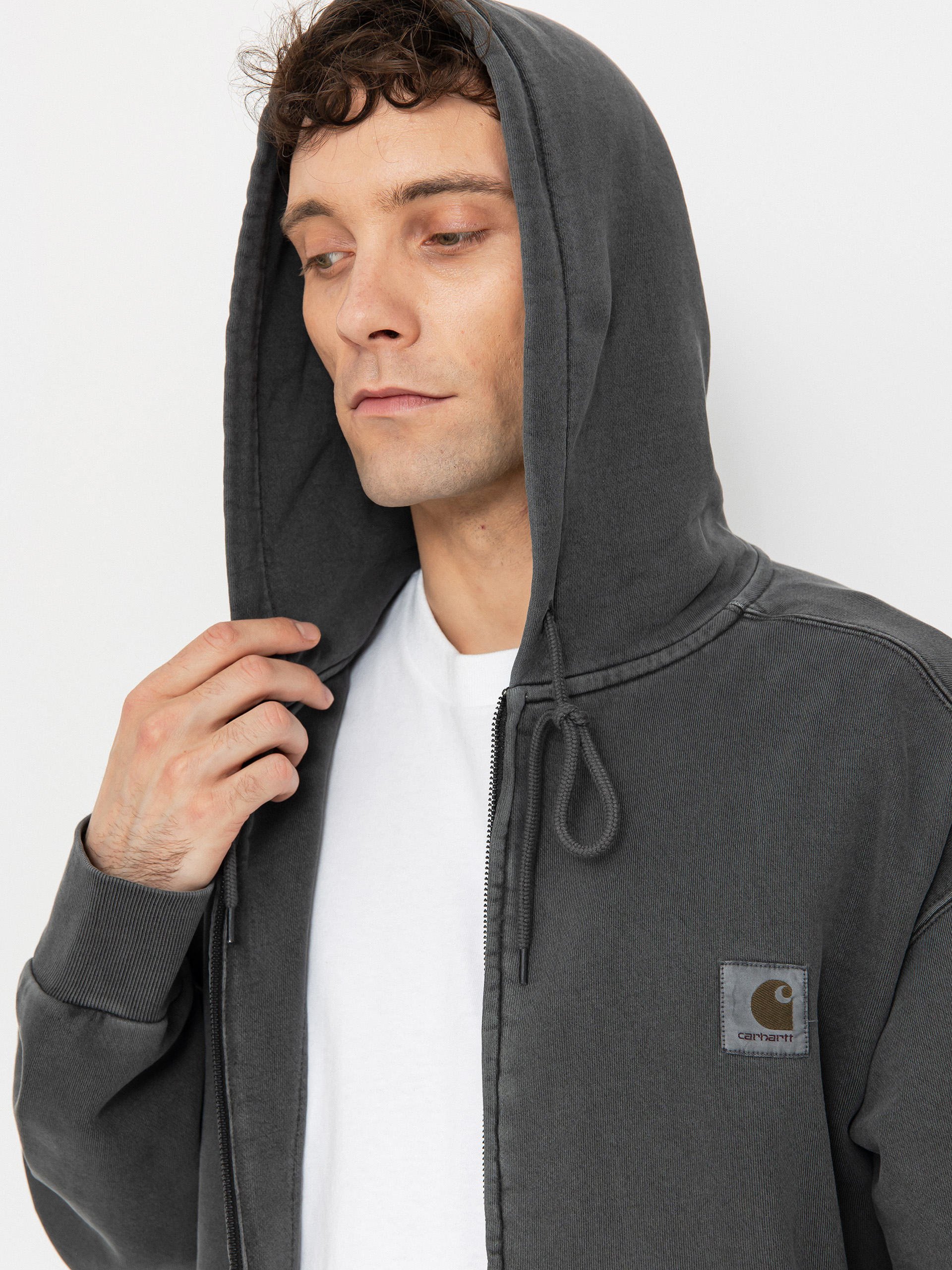 Carhartt WIP Nelson ZHD Hoodie - black, grey (graphite)