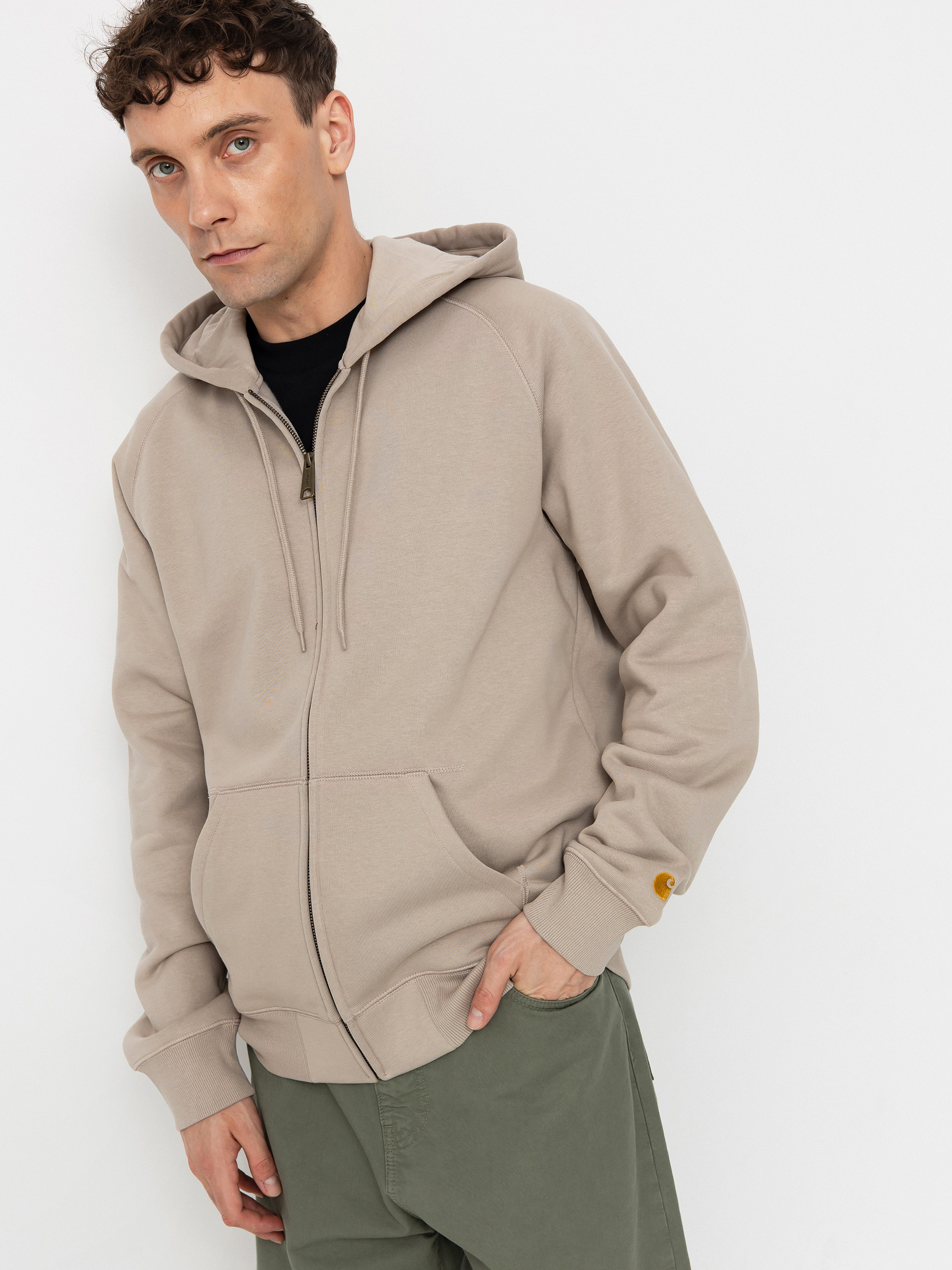 Carhartt WIP Chase ZHD Hoodie (dusky beige/gold)