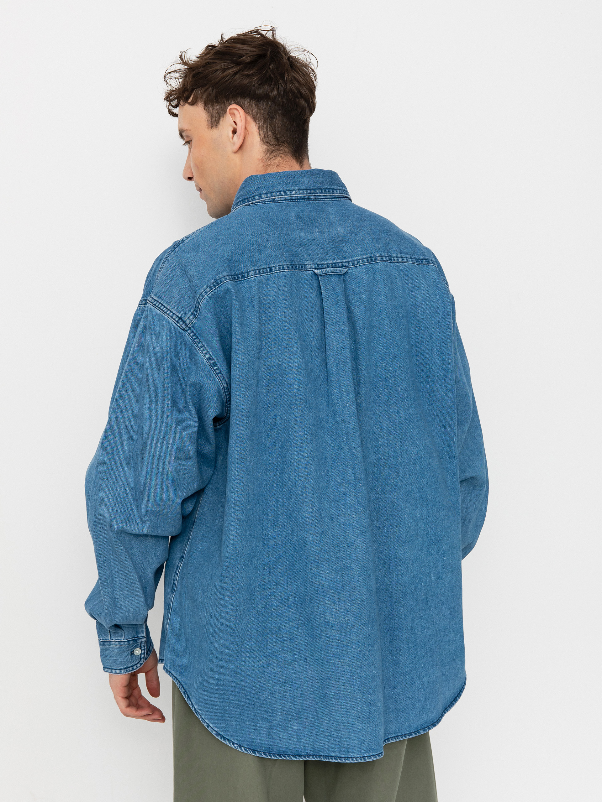★ドイツ発*carhartt WIP*新作*Lucas デニム半袖シャツ/BC★ Carhartt WIP カーハート メンズ 半袖 ショート スリーブ