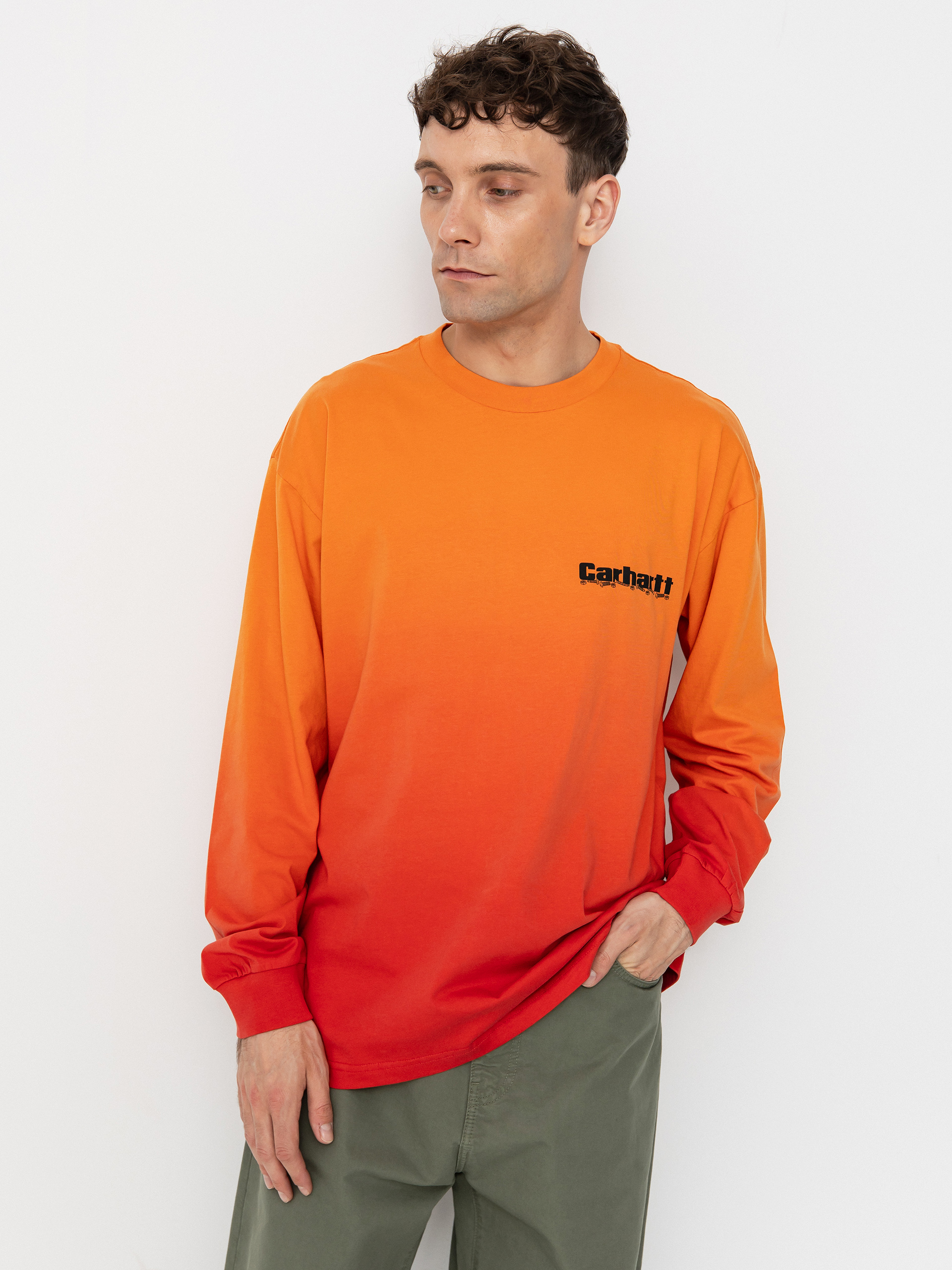 Carhartt WIP Light Work Longsleeve (pumpkin/cherry)