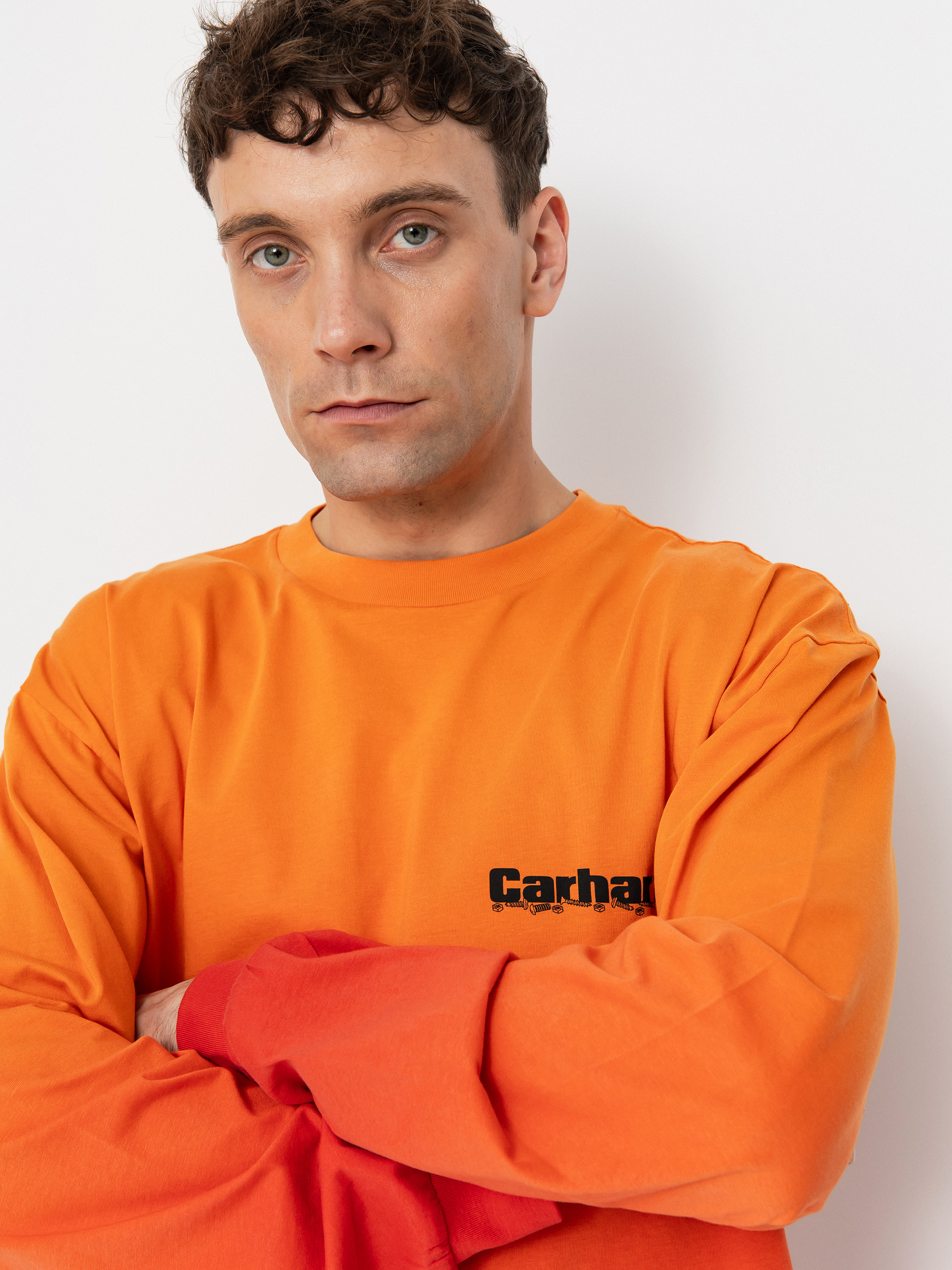 Carhartt WIP Light Work Longsleeve (pumpkin/cherry)