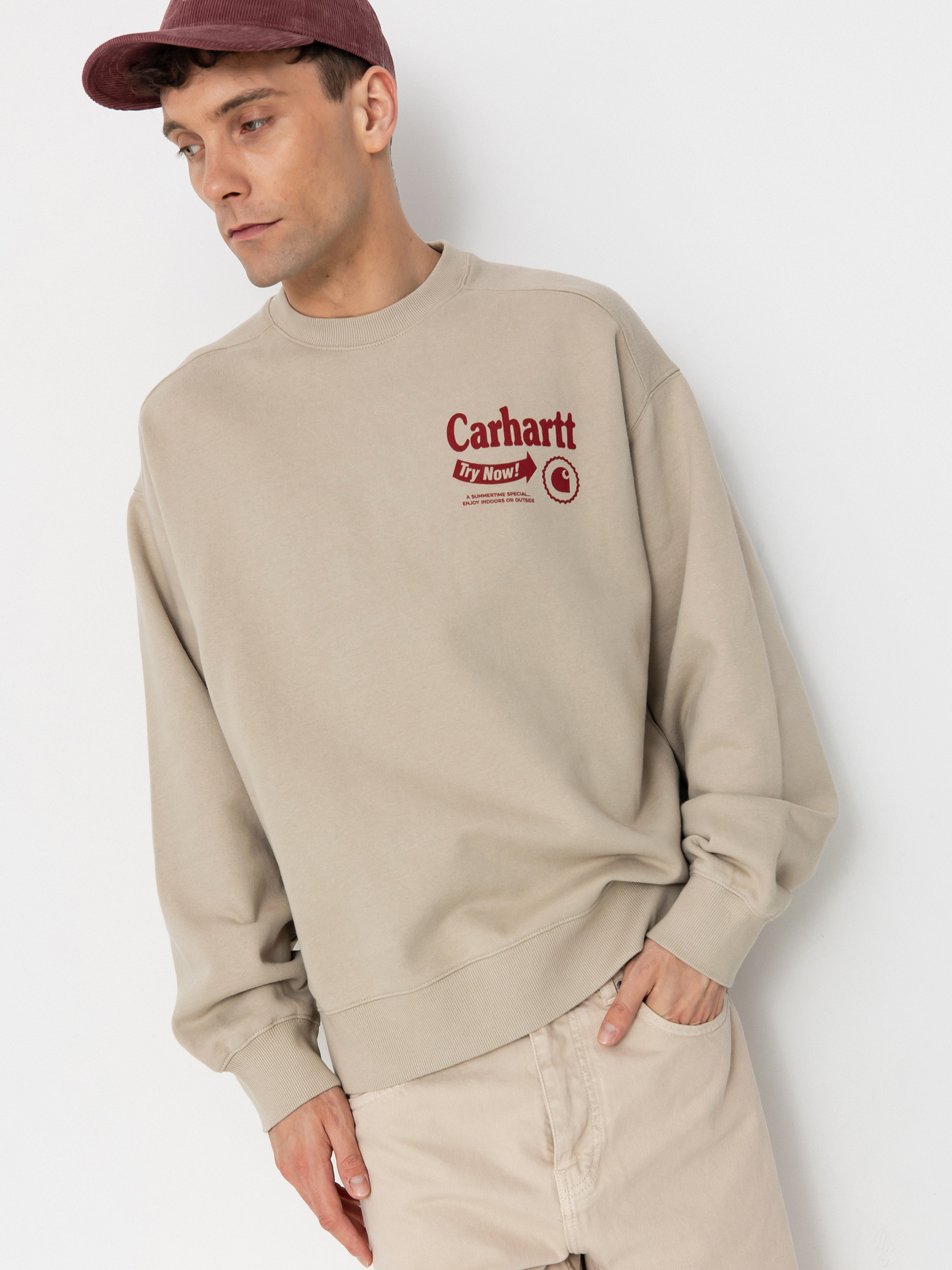 Carhartt WIP Catalogue Sweatshirt (fleur de sel/desire)