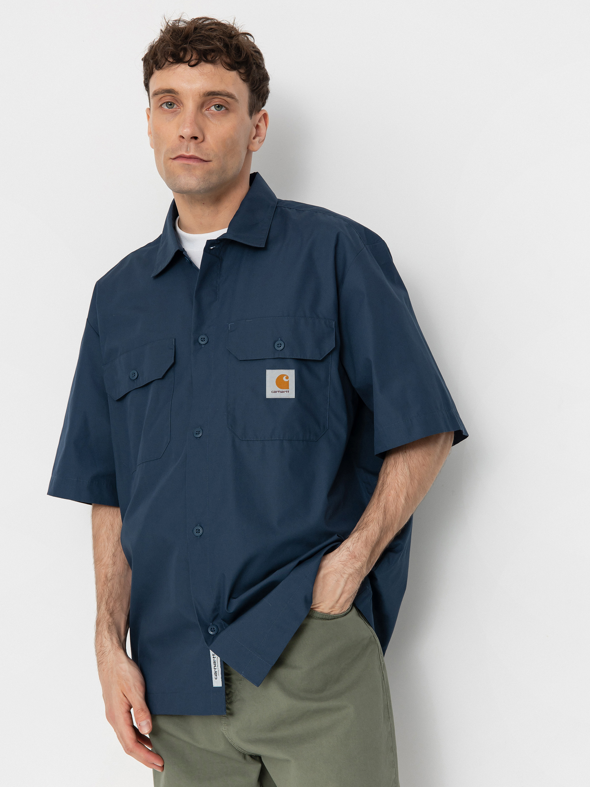 Carhartt WIP Craft Shirt - navy blue (dusky blue)