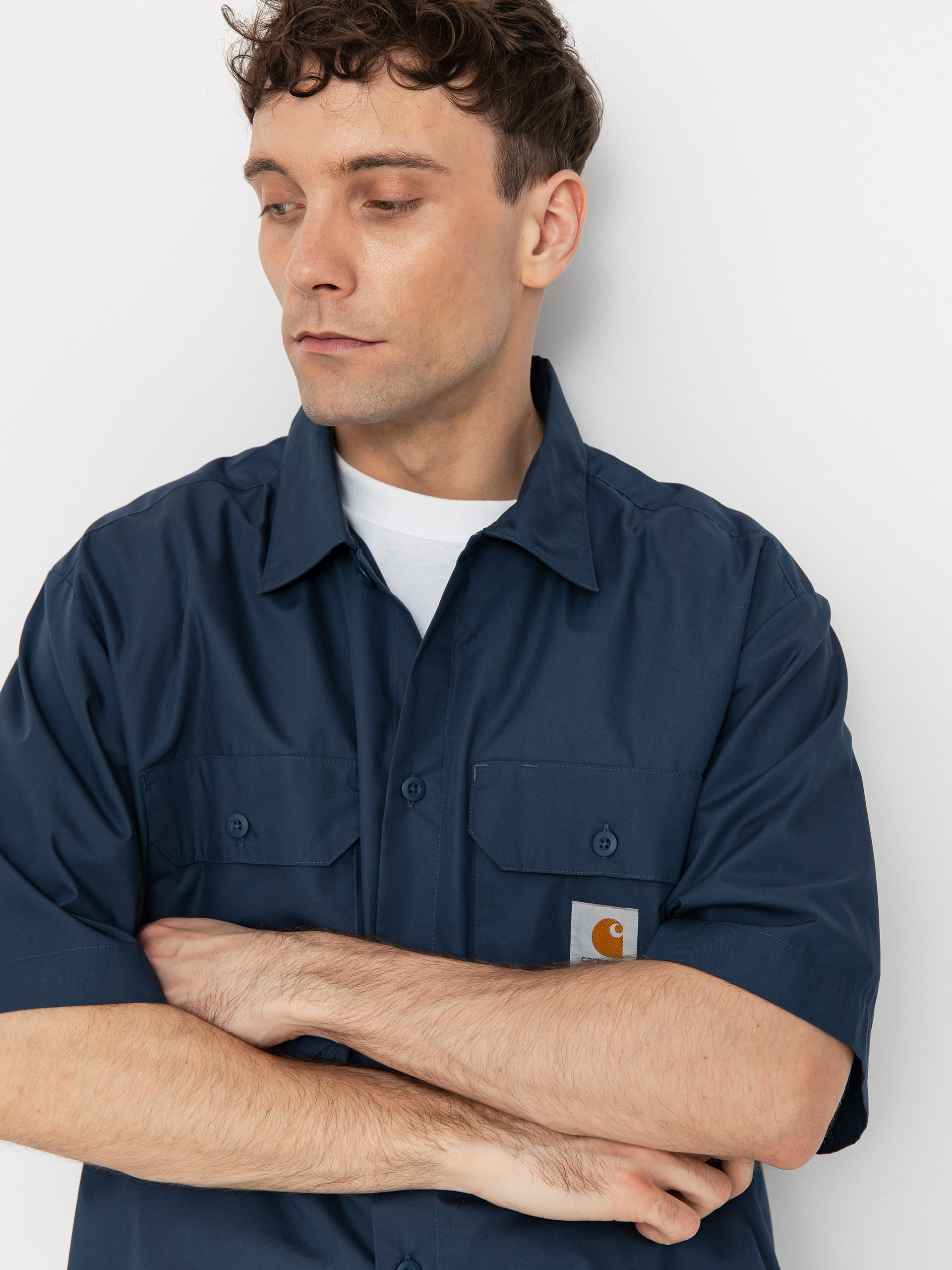 Carhartt WIP Craft Shirt - navy blue (dusky blue)