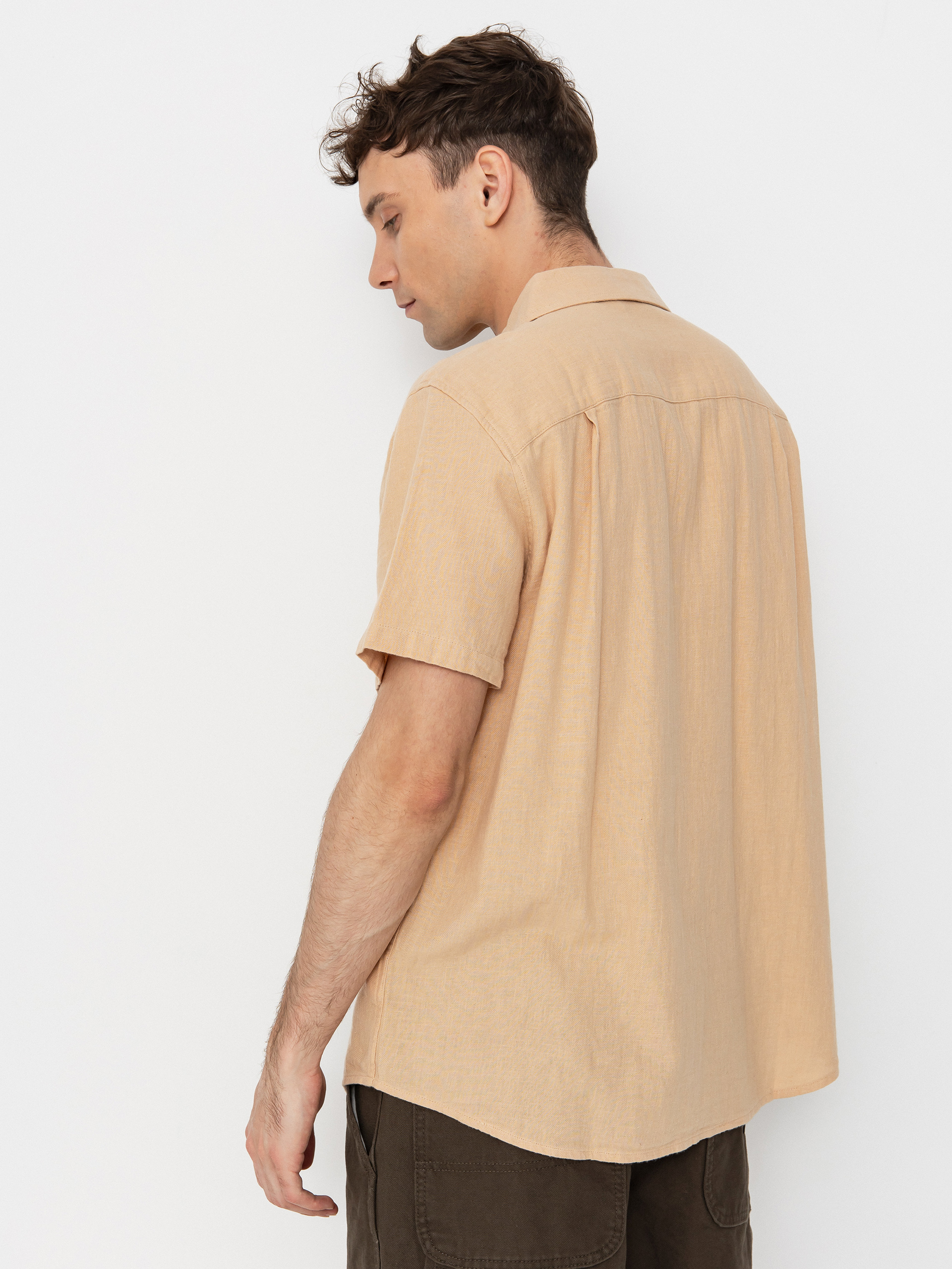 Brixton Charter Org Cttn Shirt (hazelnut)