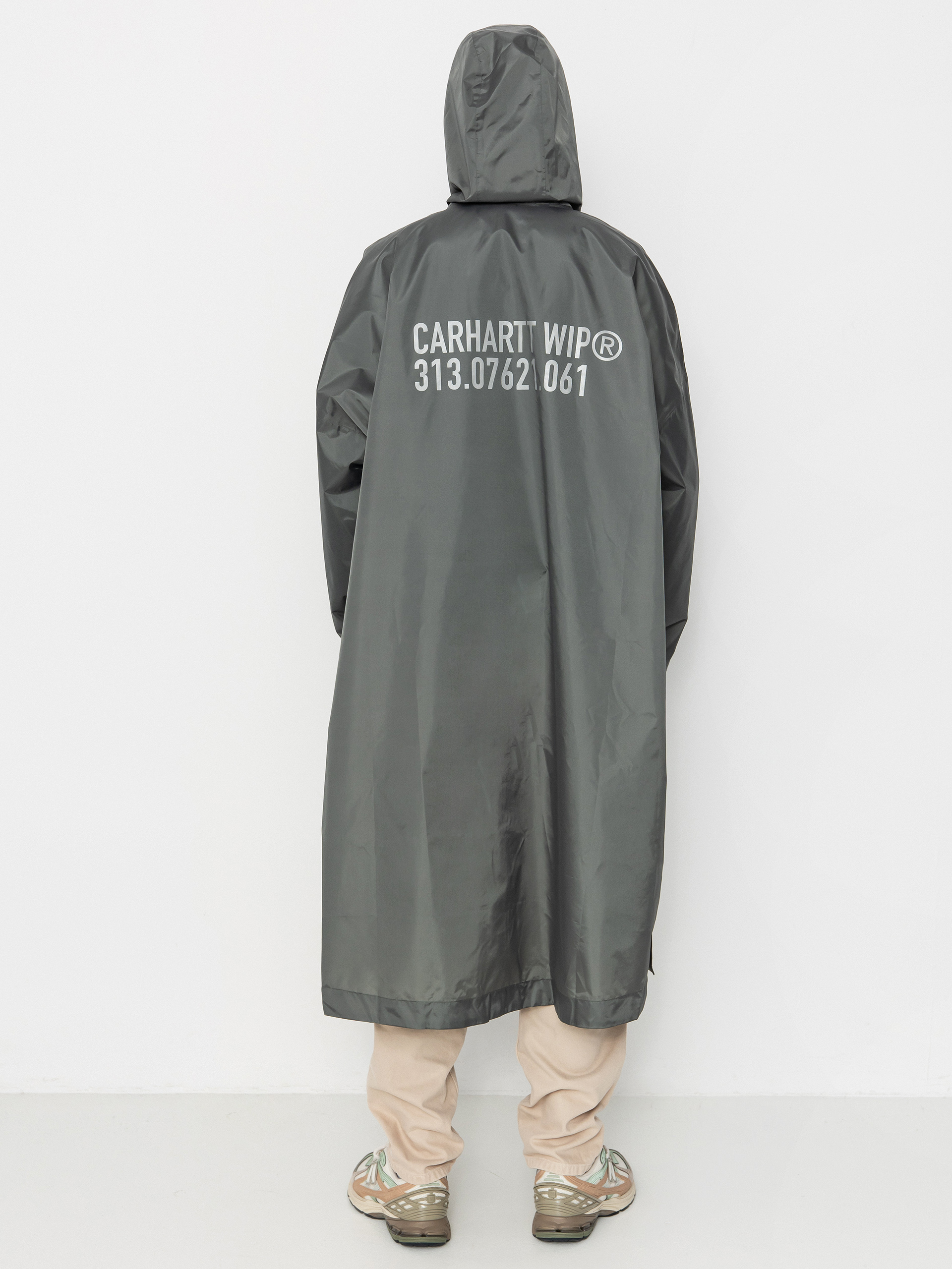 Carhartt WIP Akcesoria Tour Packable Rain Poncho (smoke green/reflective)