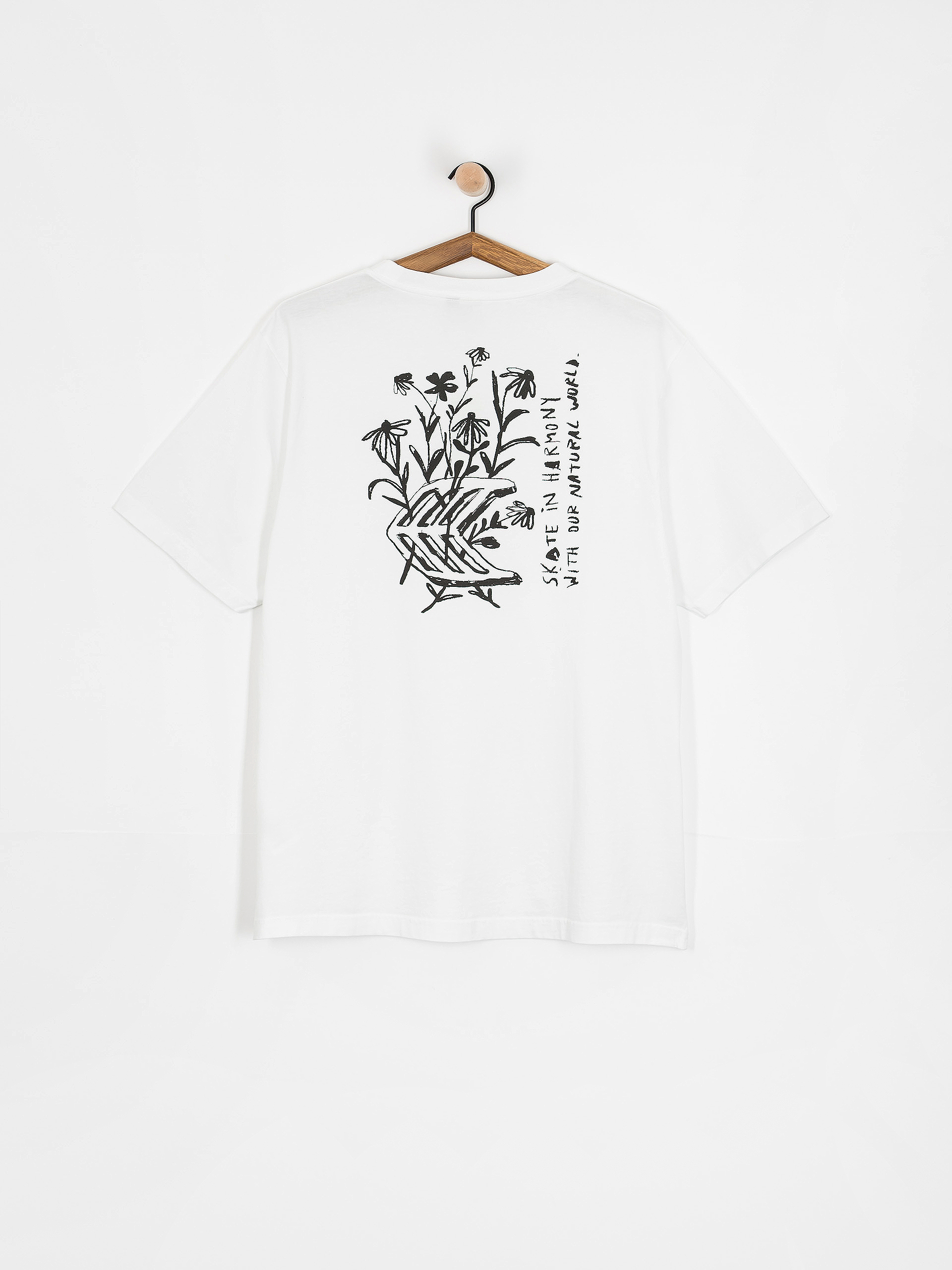 Cariuma T-Shirt Conté Flowers (off white)